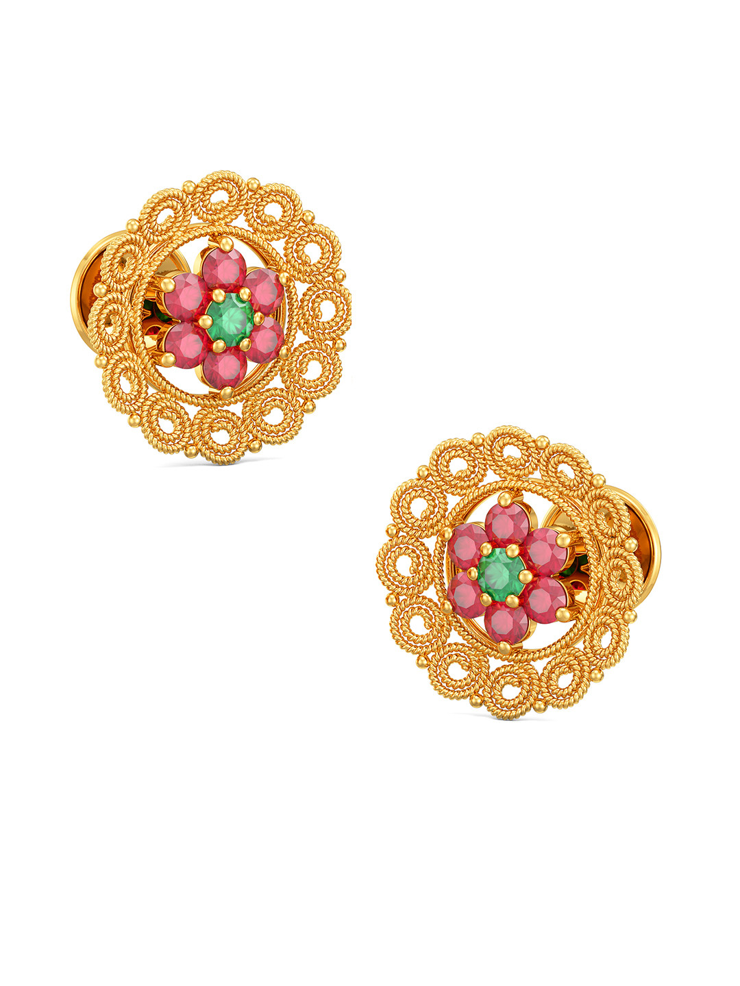 Joyalukkas 22 KT Gold Earrings Gold