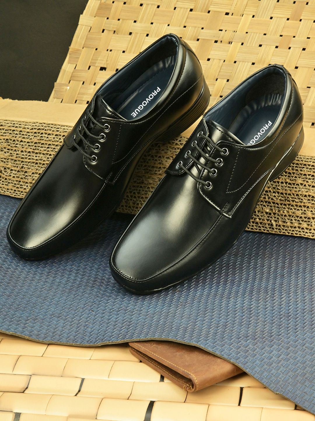 Provogue Men Square Toe Formal Derbys Shoes