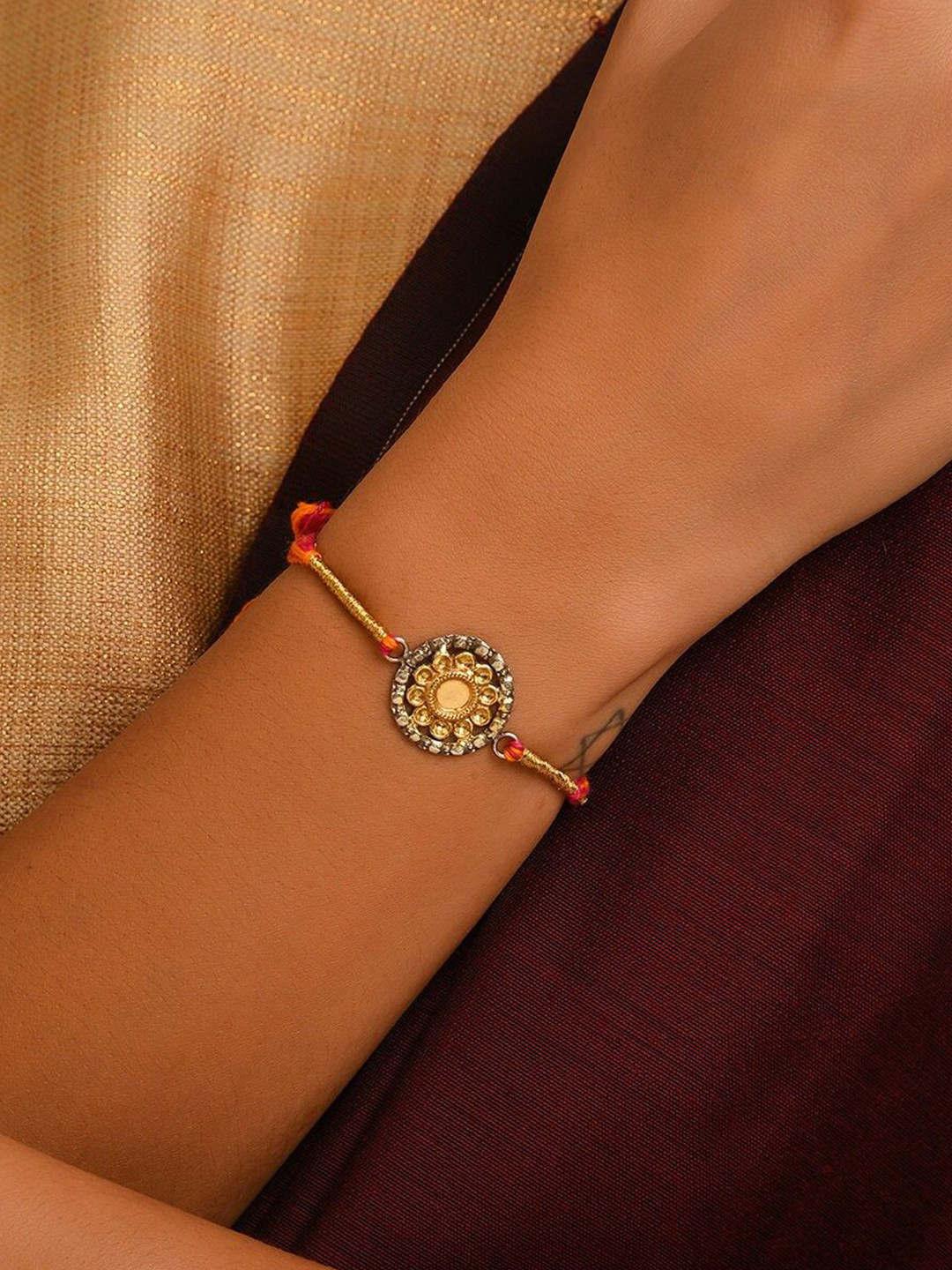 JAYPORE Silver Thread Rakhi