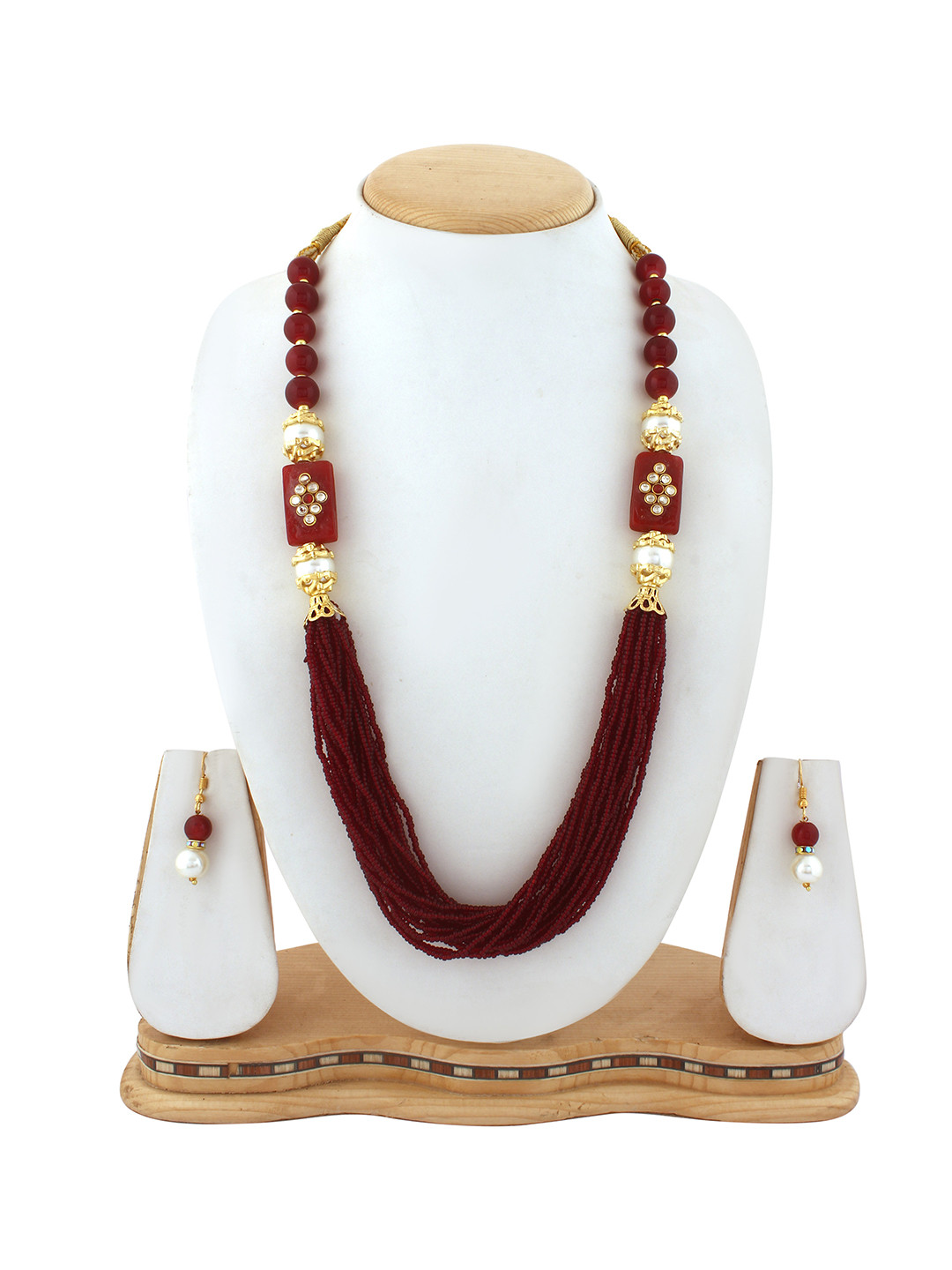 ahoora Gold Plated Beaded Jewellery Set