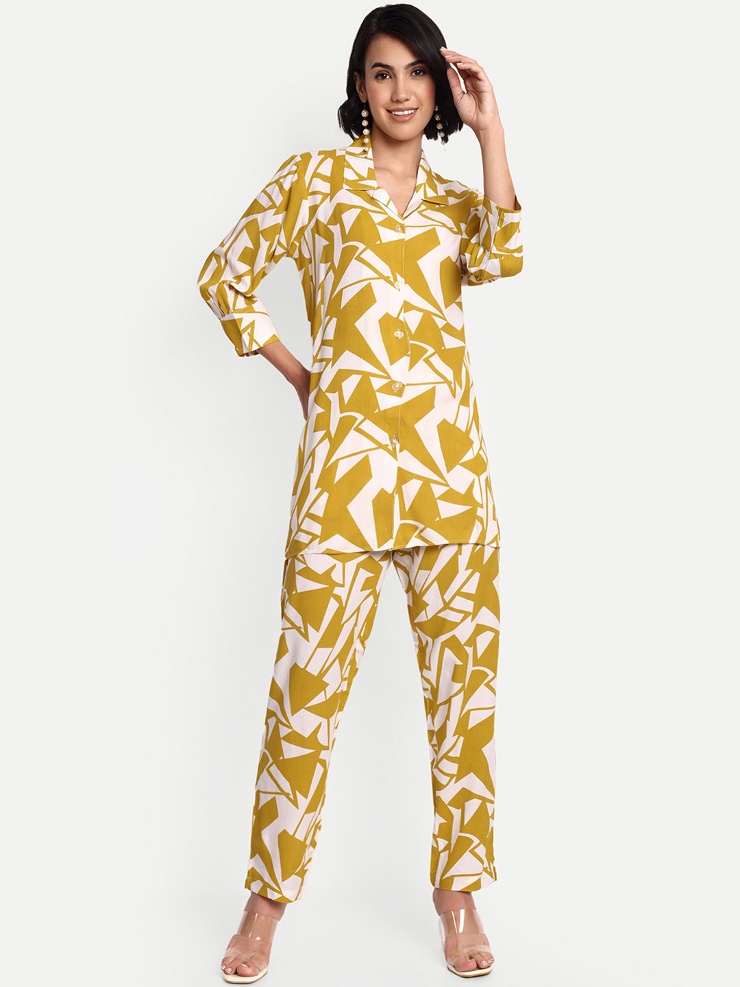 GAB Printed Shirt & Trousers Co-Ords