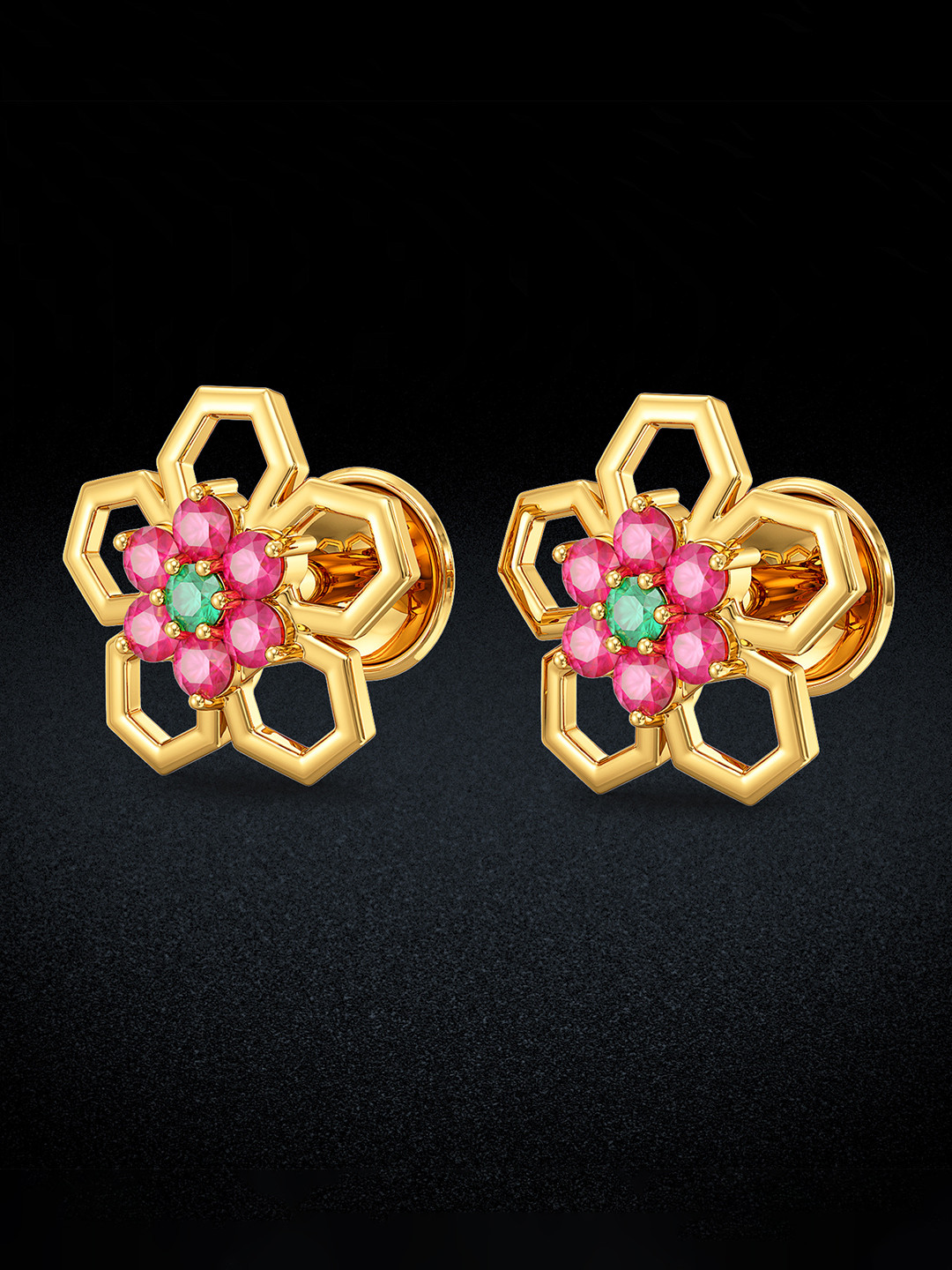 Joyalukkas Women 22KT Earrings Gold - 3.06 gm