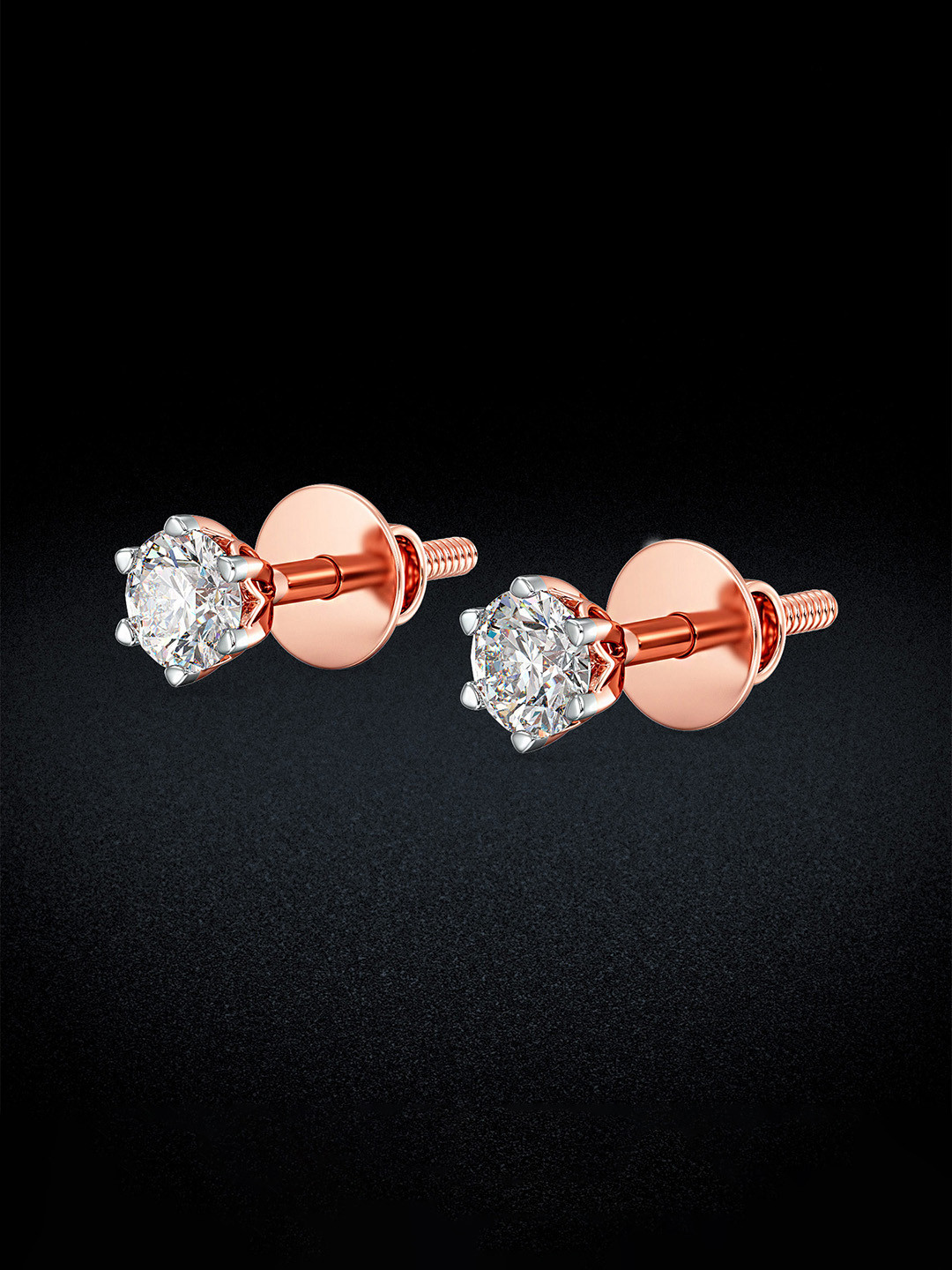 Joyalukkas Women 18KT Flowered Diamond Earrings