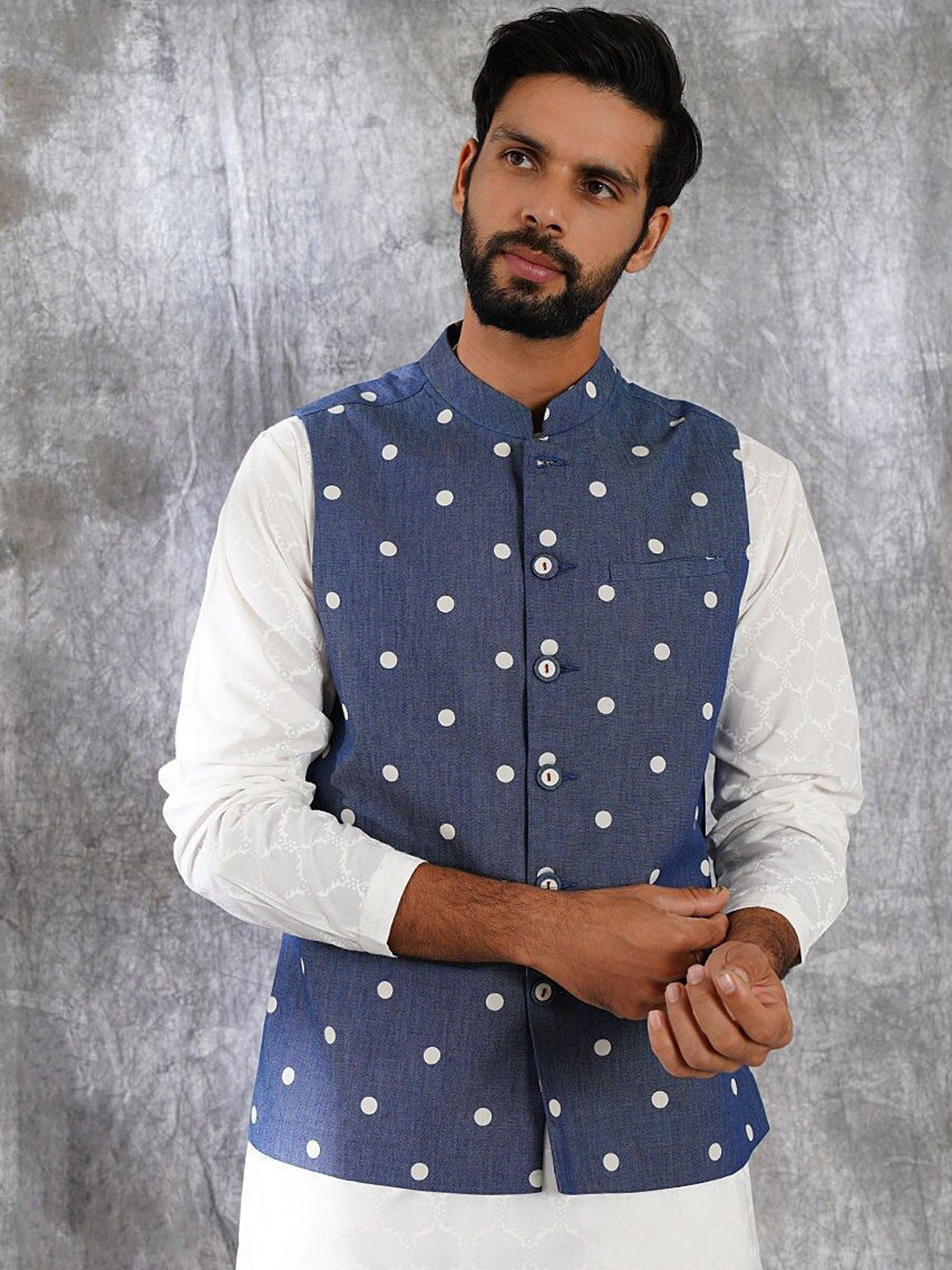 JAYPORE Printed Nehru Jackets