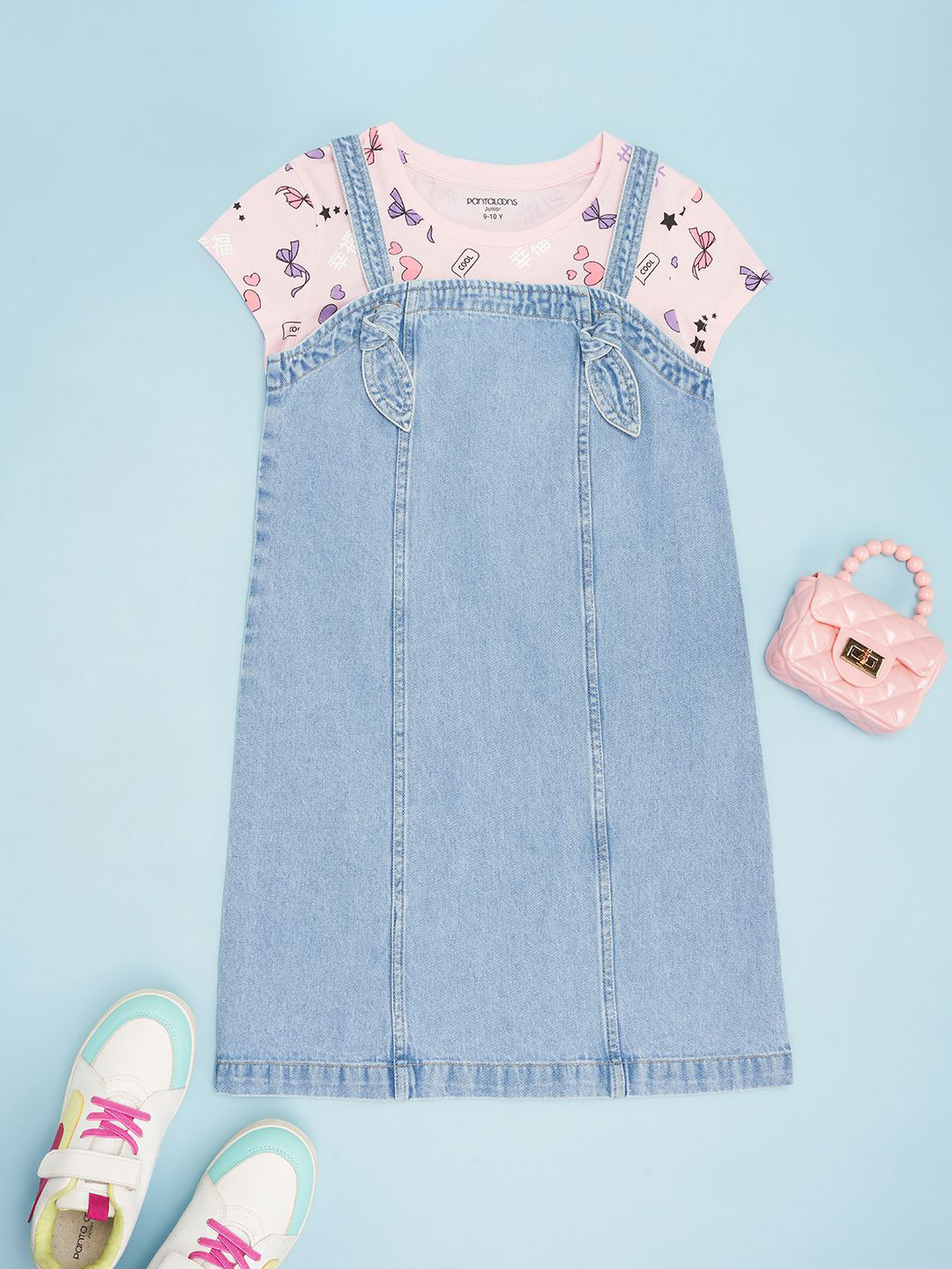 Pantaloons Junior Girls Pinafore Dress