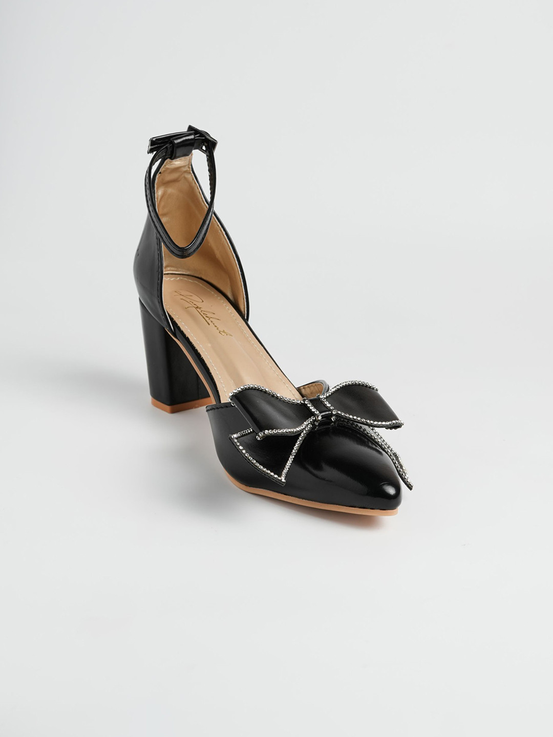 PURPLEHUNT Women Pointed Toe Slim Heel Sandals