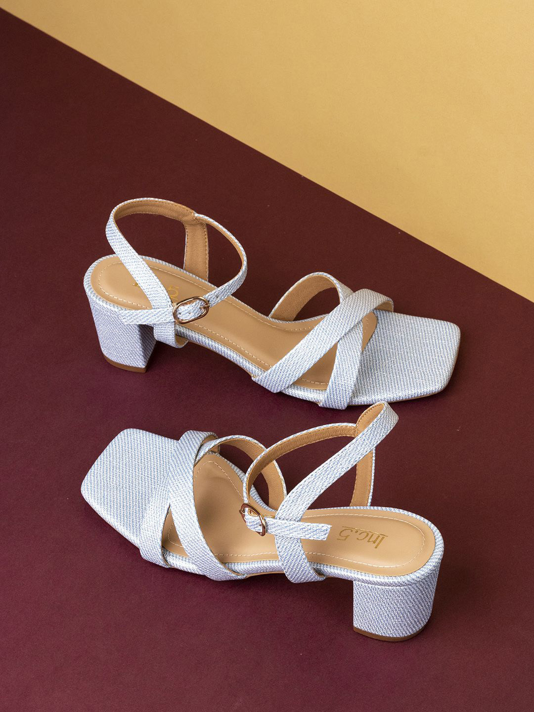 Inc 5 Women Ankle Loop Block Heel Sandals