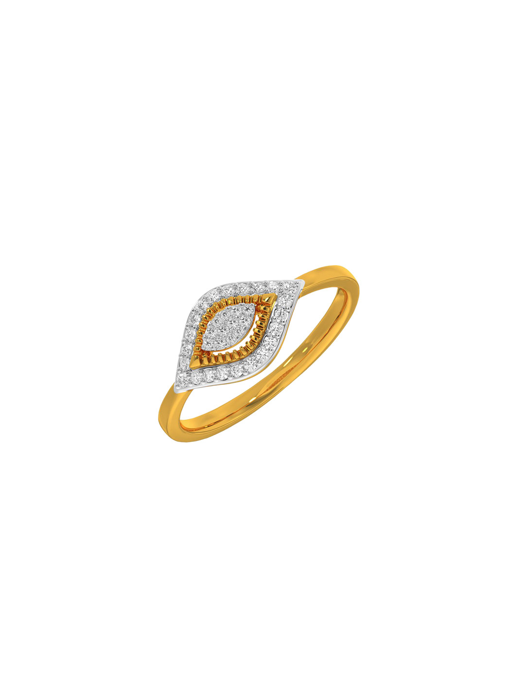 KISNA DIAMOND AND GOLD JEWELLERY Women 14KT Finger Urvi Diamond Ring