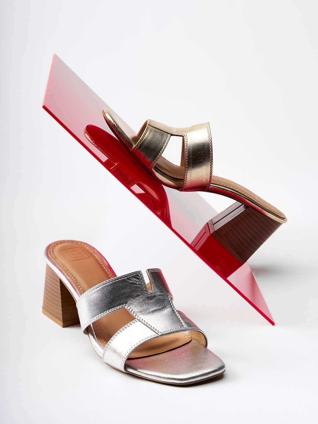 HEEL YOUR SOLE Nemo Women Leather Block Heels