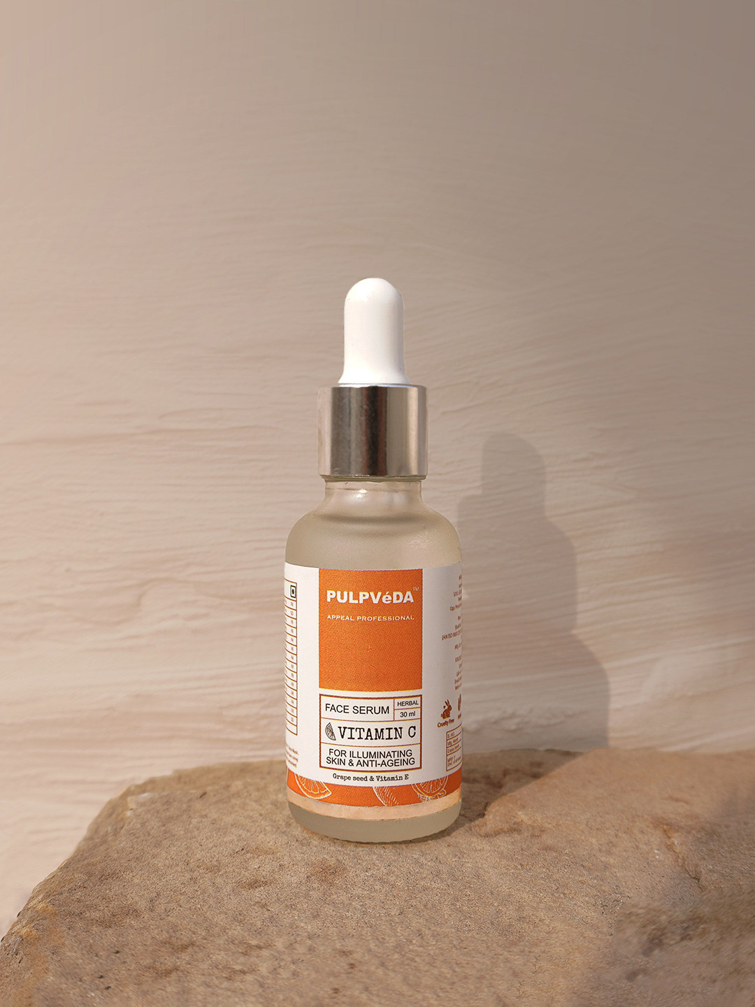 Pulpveda Vitamin C Brightening Face Serum With Grapeseed & Vitamin E -30ml