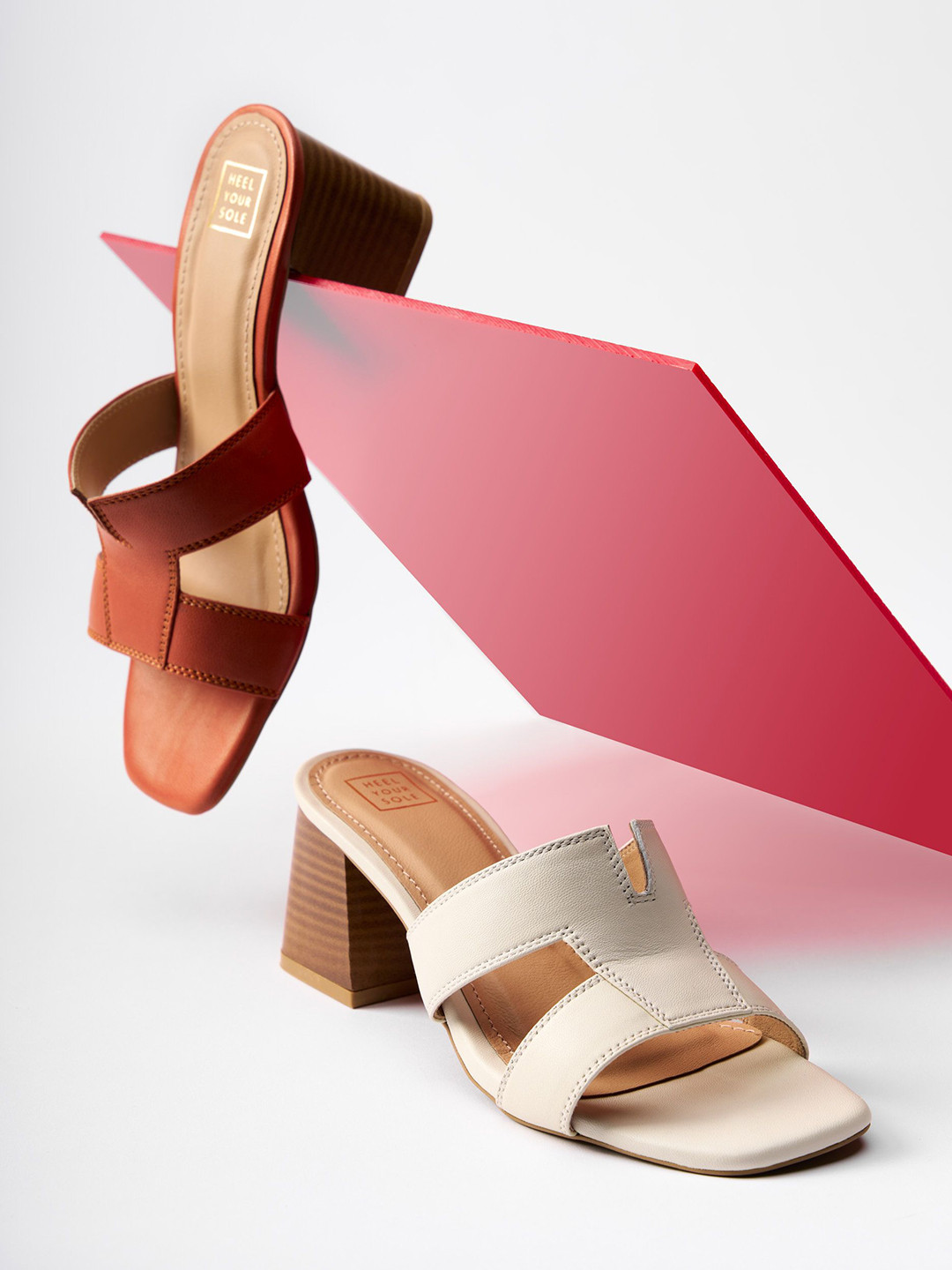 HEEL YOUR SOLE Nemo Women Leather Block Heels