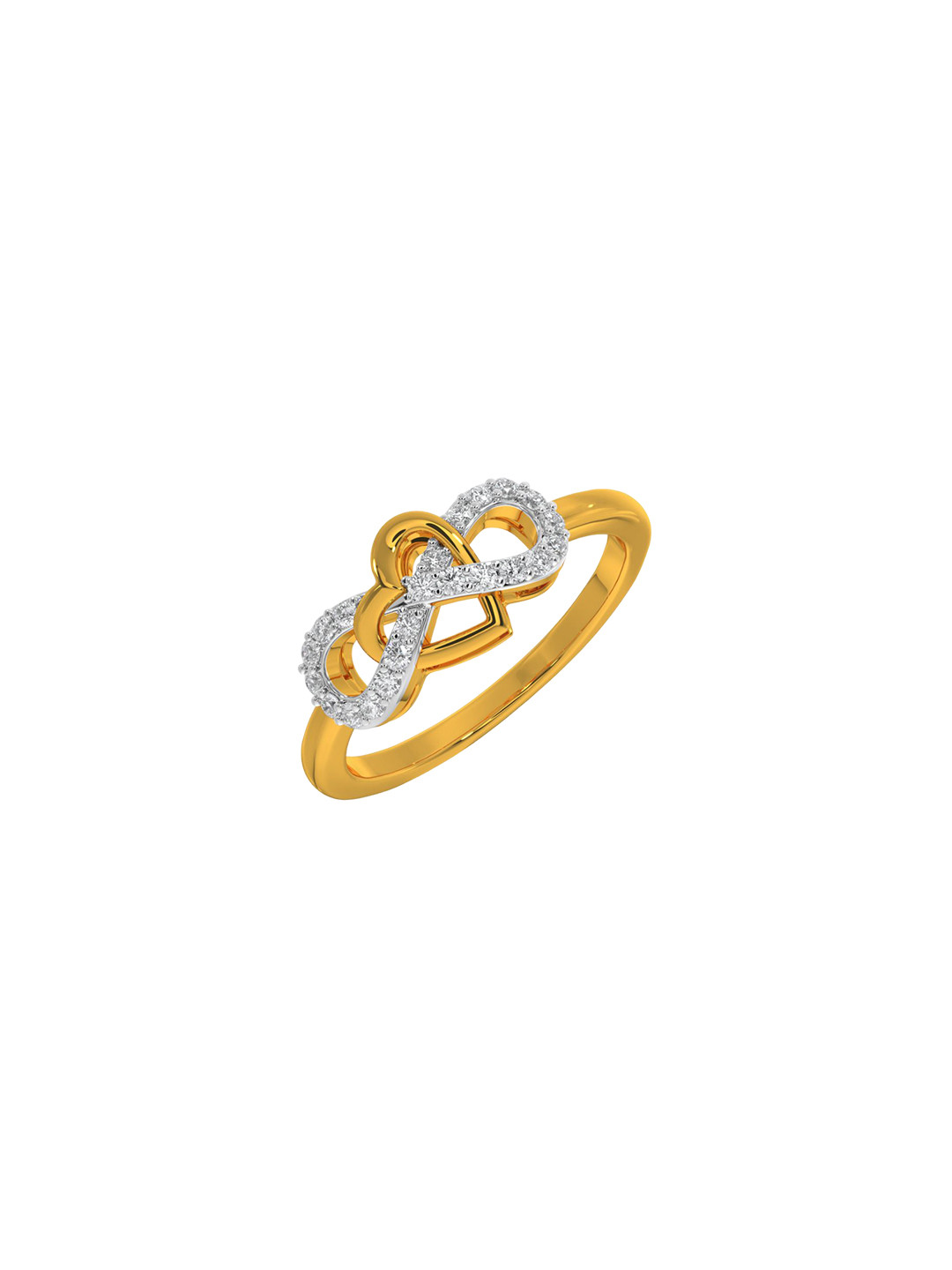 KISNA DIAMOND AND GOLD JEWELLERY 14KT Finger Ring Diamond 0.15 C