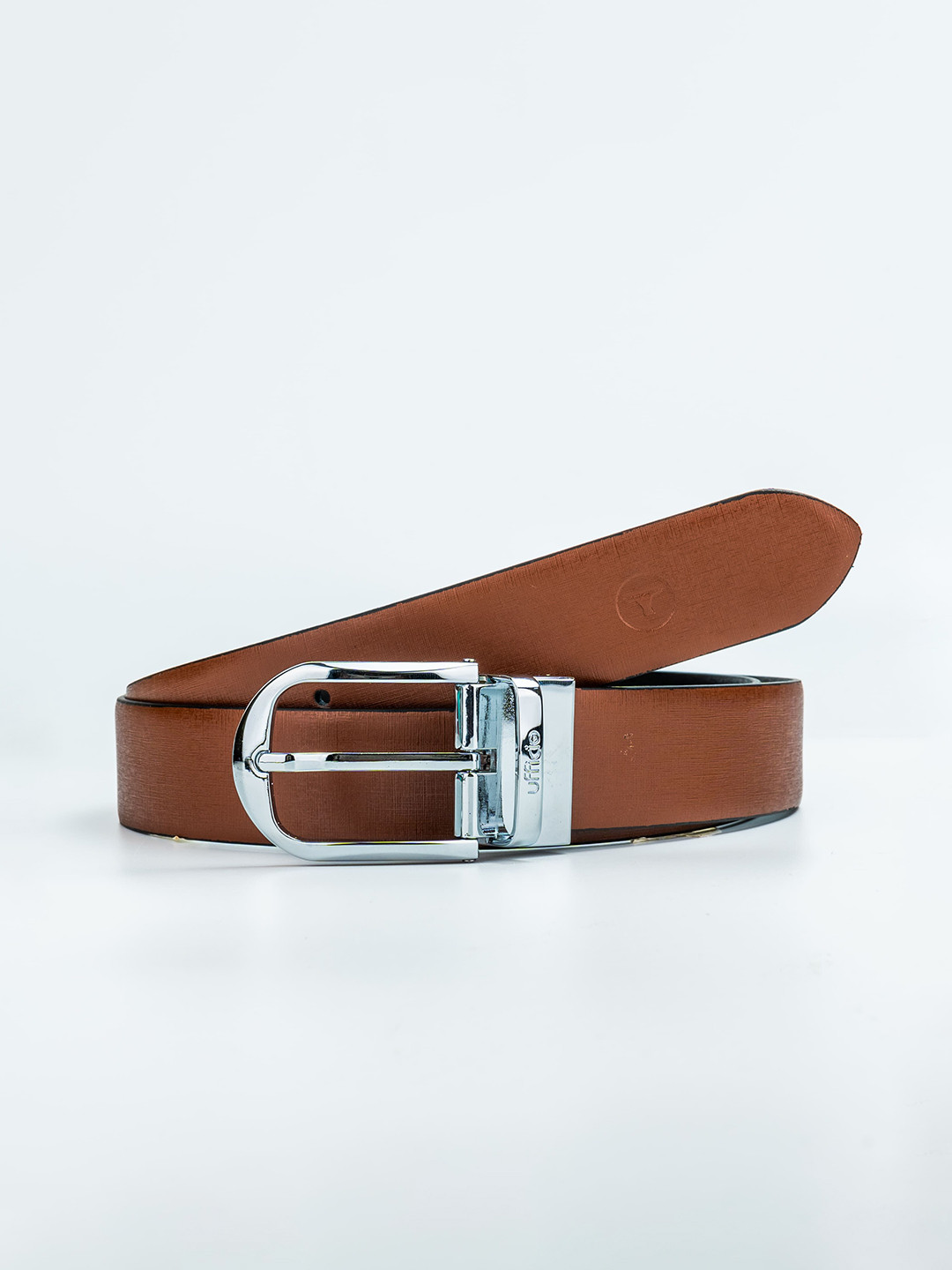 BULCHEE Men Leather Push Pin Reversible Formal Belt