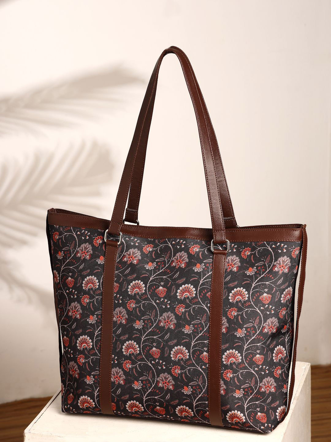 Anouk Women Floral Printed Office Laptop Shoulder Bag