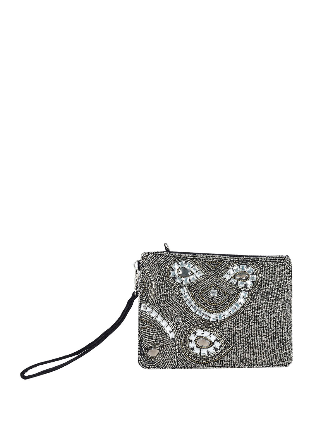 REZZY Embroidered Canvas Purse Clutch