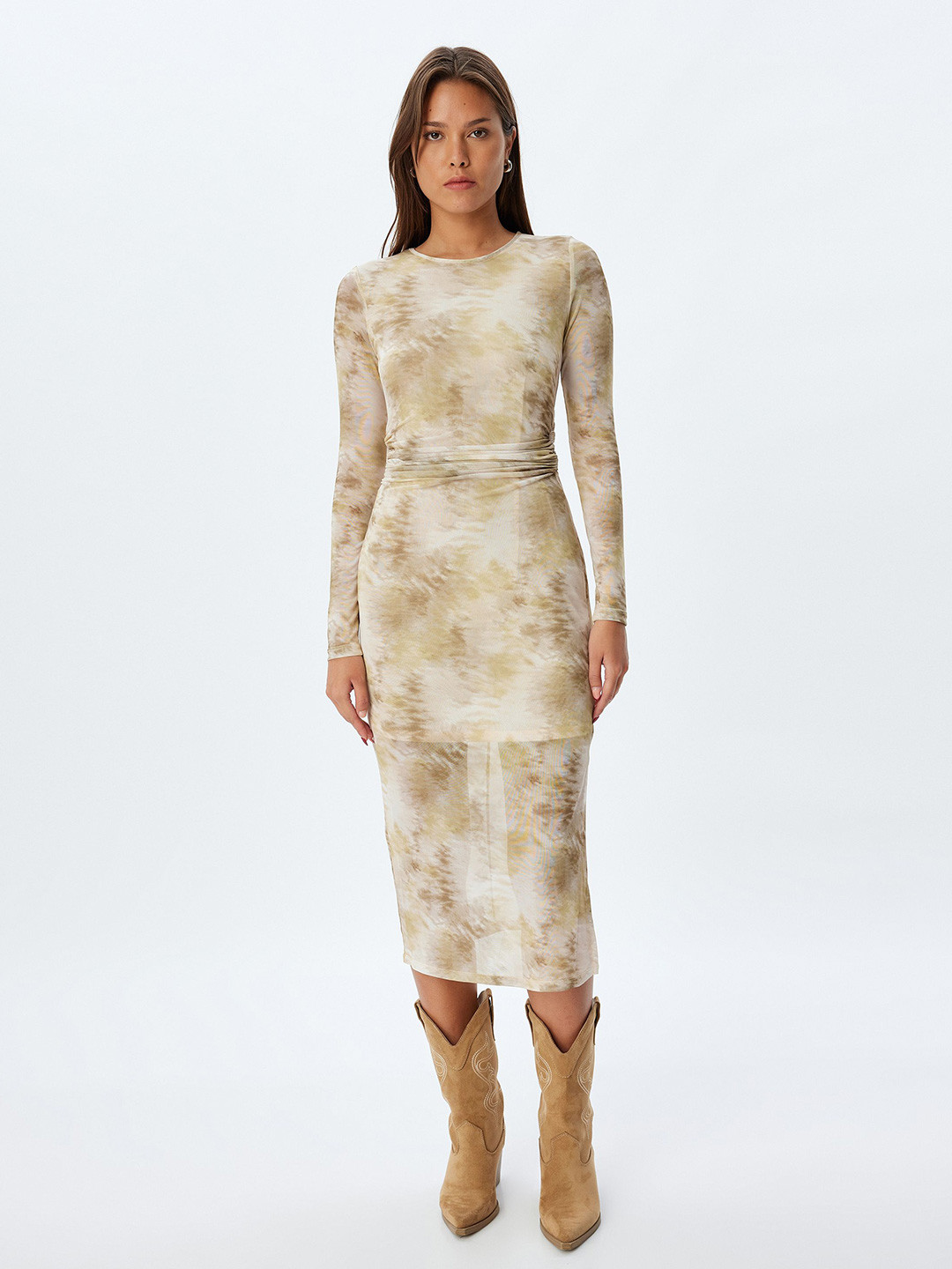 Koton Tie and Dye Bodycon Dress