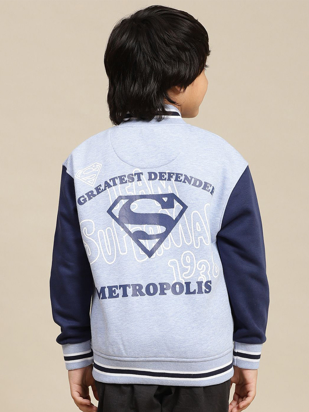 Kids Ville Boys Cotton Typography Printed Cardigan