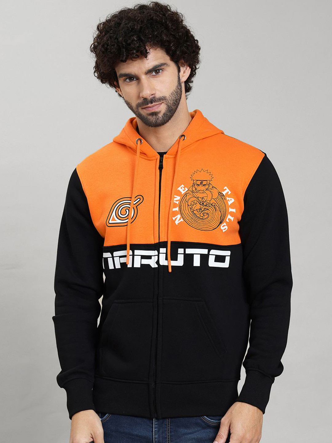 Free Authority Naruto Printed Regular Fit Hoodie