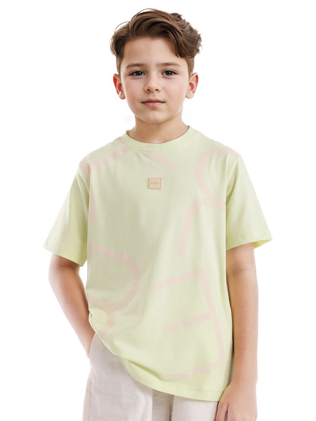 Rare Ones Boys Placement Print Boxy Fit T-Shirt