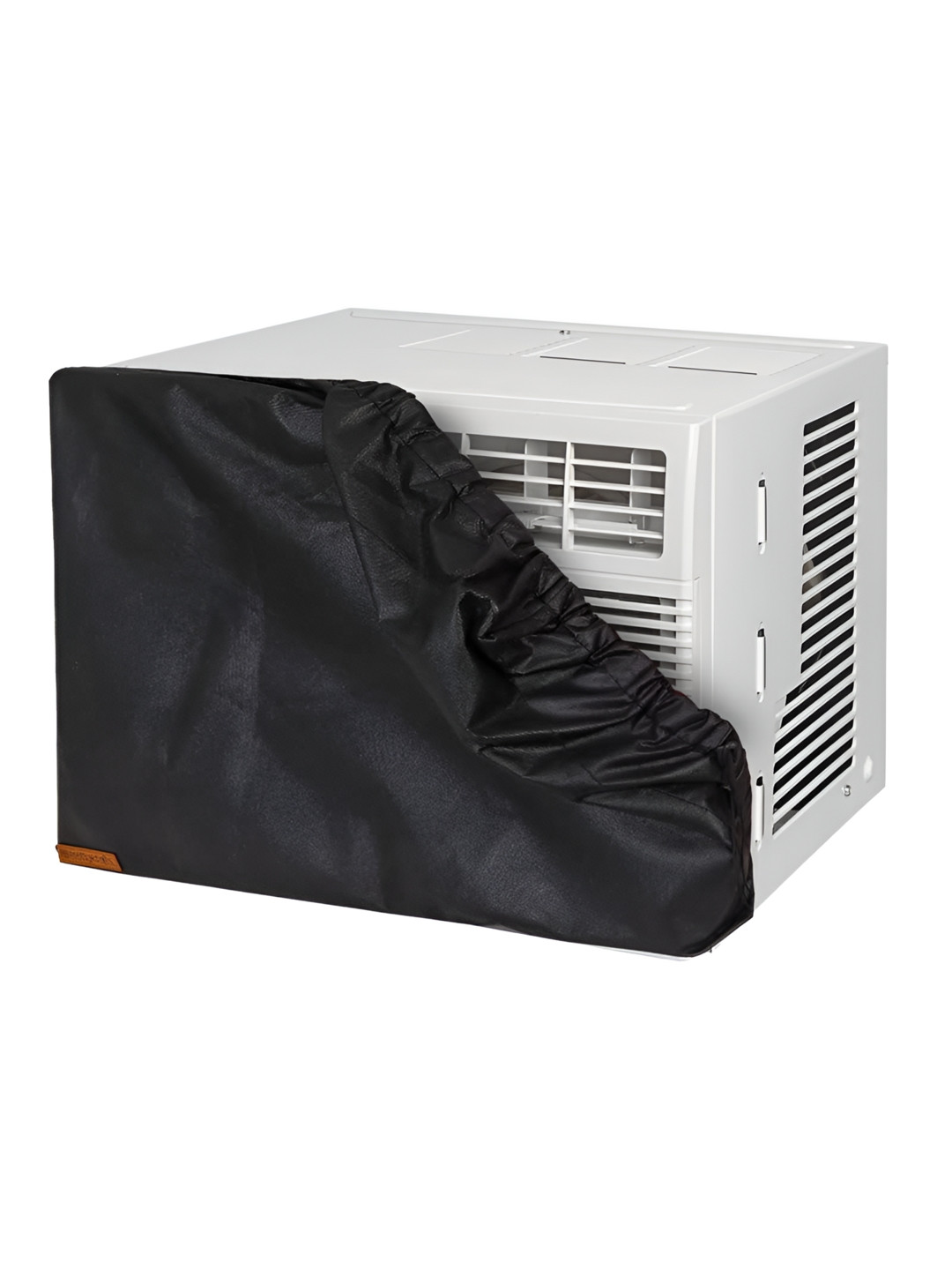 prettykrafts Black Cotton Air Conditioner Covers