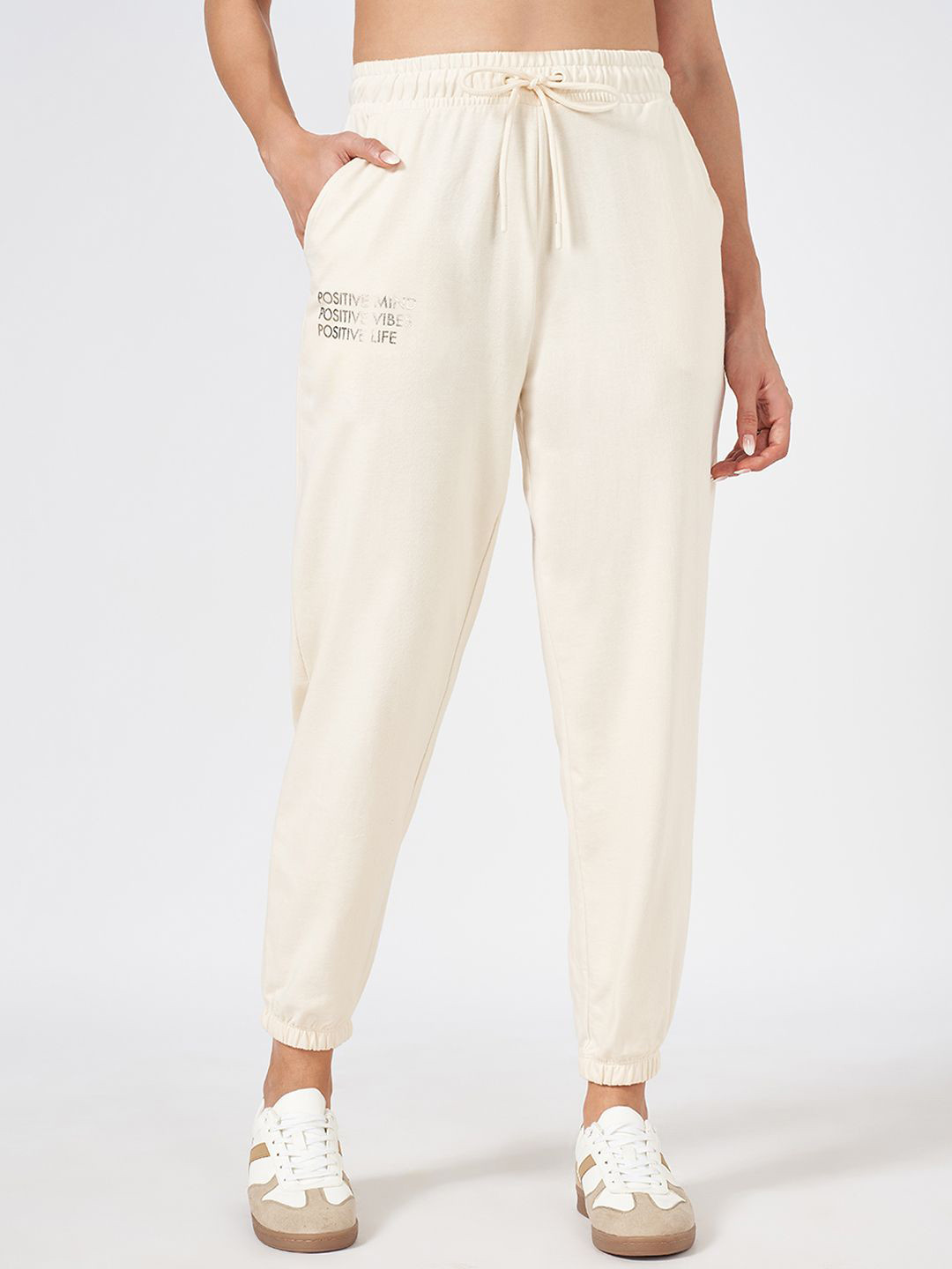 Ajile by Pantaloons Men Cotton Relaxed-Fit Joggers