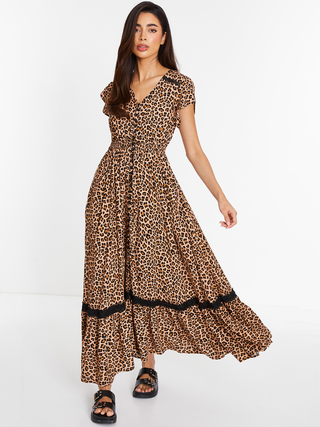 QUIZ Women Animal Printed Maxi Dress