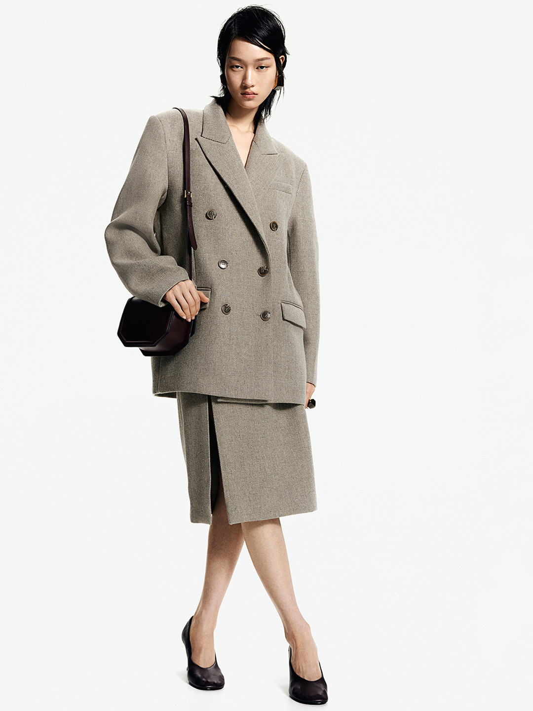 H&M Women Slit-Front Skirt