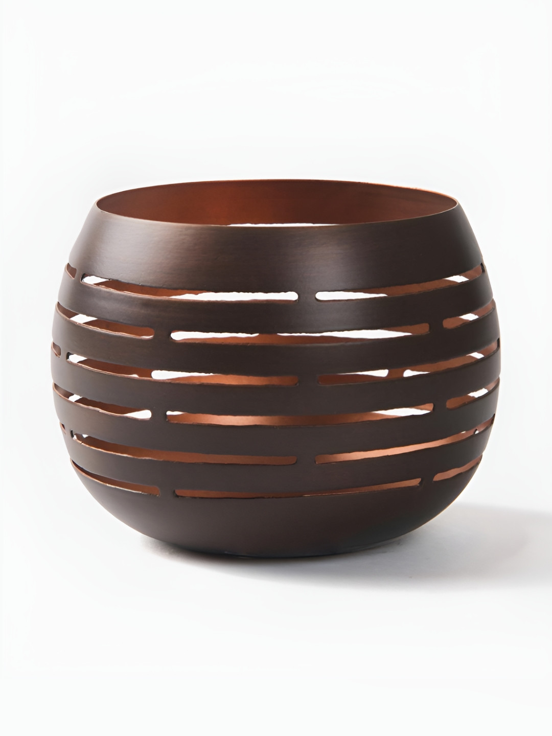 Fabindia Copper-Toned Antiqued Tamra Tlite Holder