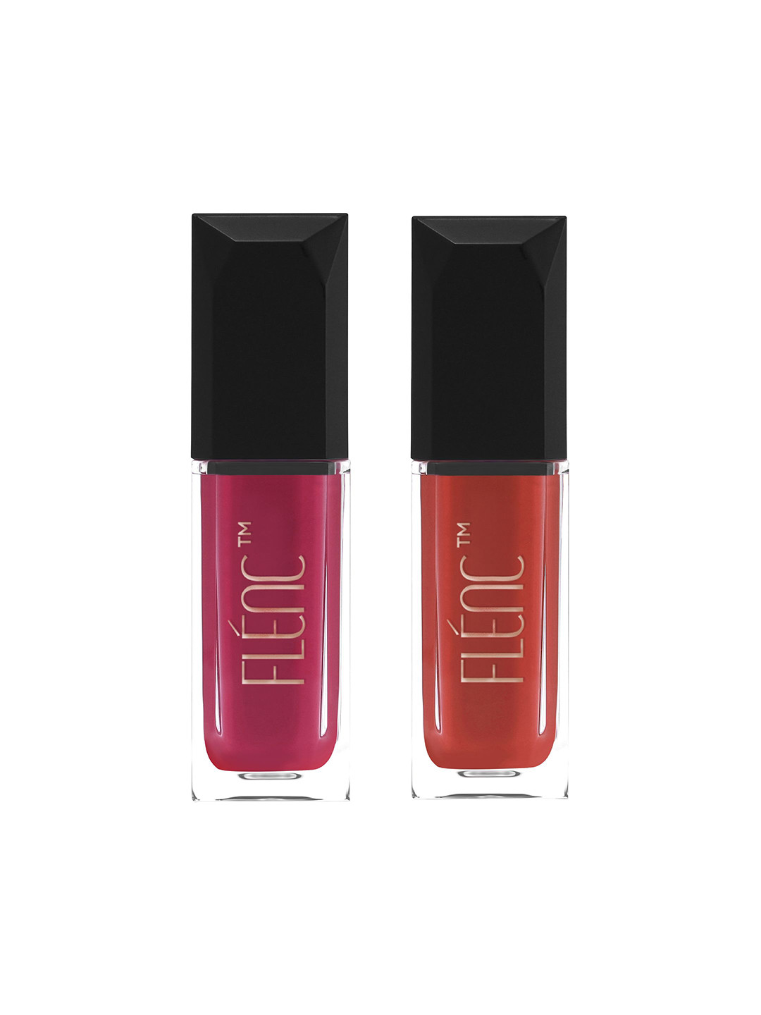FLENC 2Pc Cryla Smudge-Proof Velvet Matte Liquid Lipstick- 5 ml Each -Kuala Lumpur- Sydney