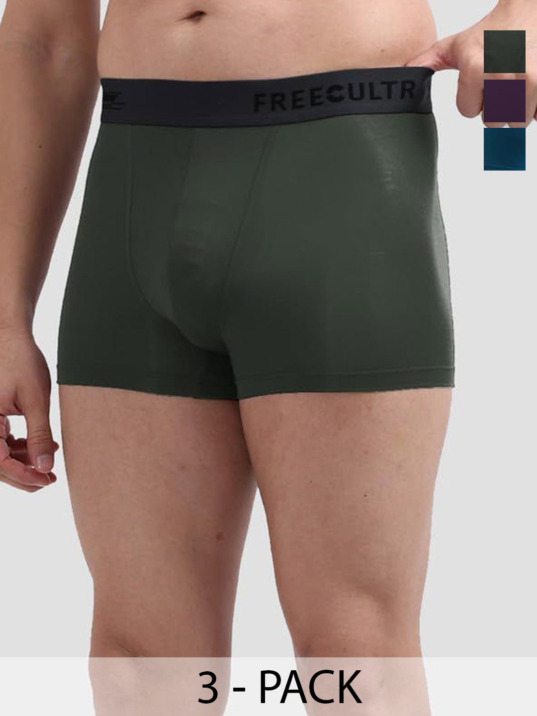 FREECULTR Pack Of 3 Anti-Bacterial Trunks