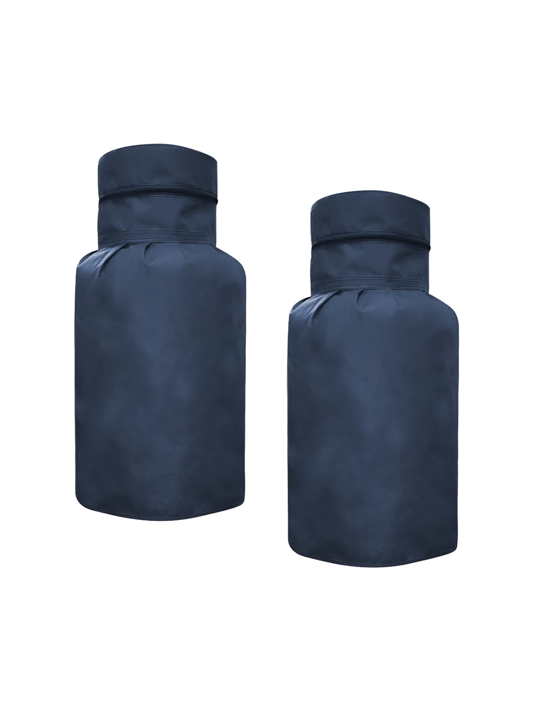 prettykrafts Navy Blue 2 Pcs Gas Cylinder Covers