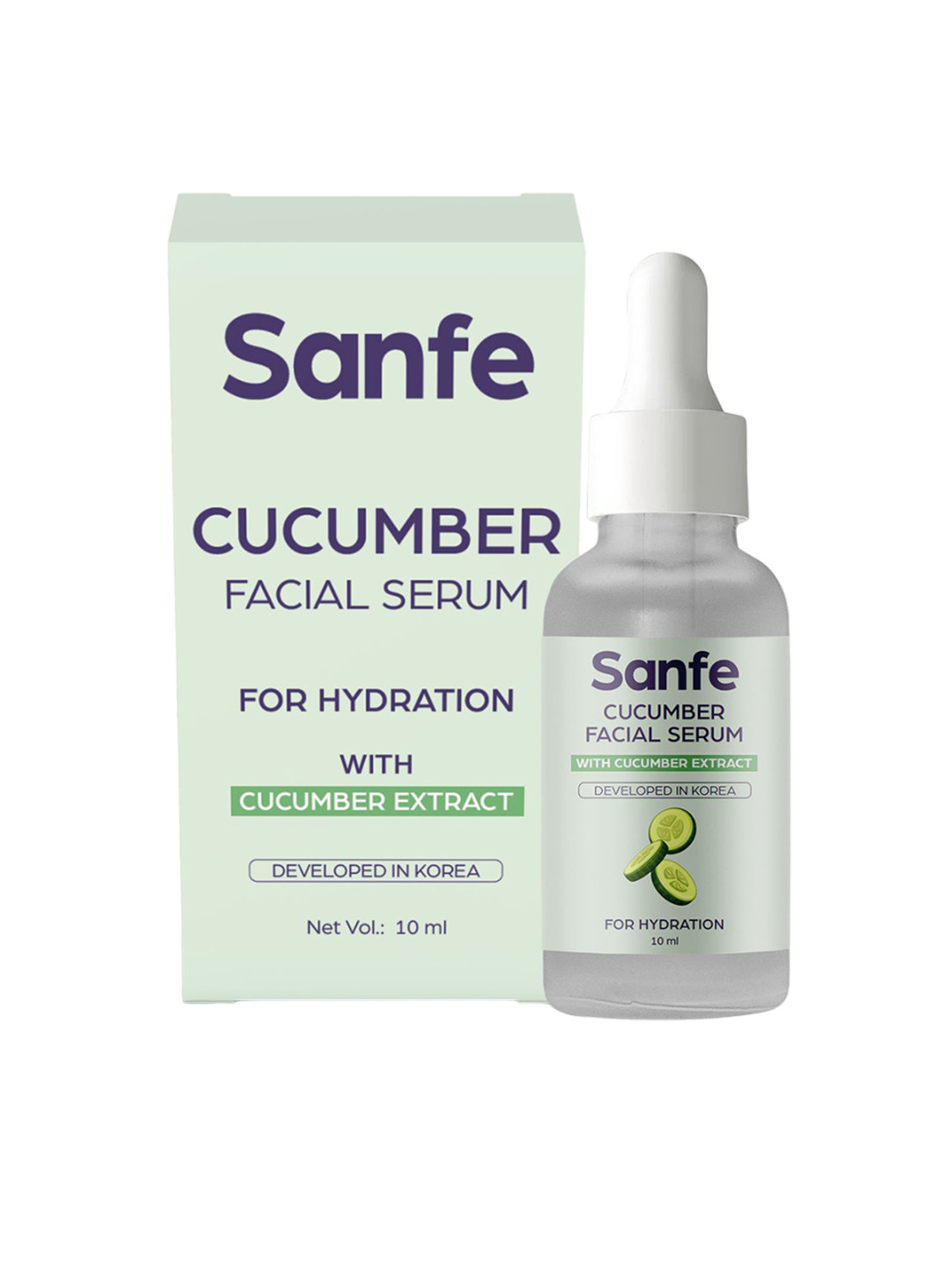 Sanfe Cucumber Facial Serum for Hydration - 10 ml