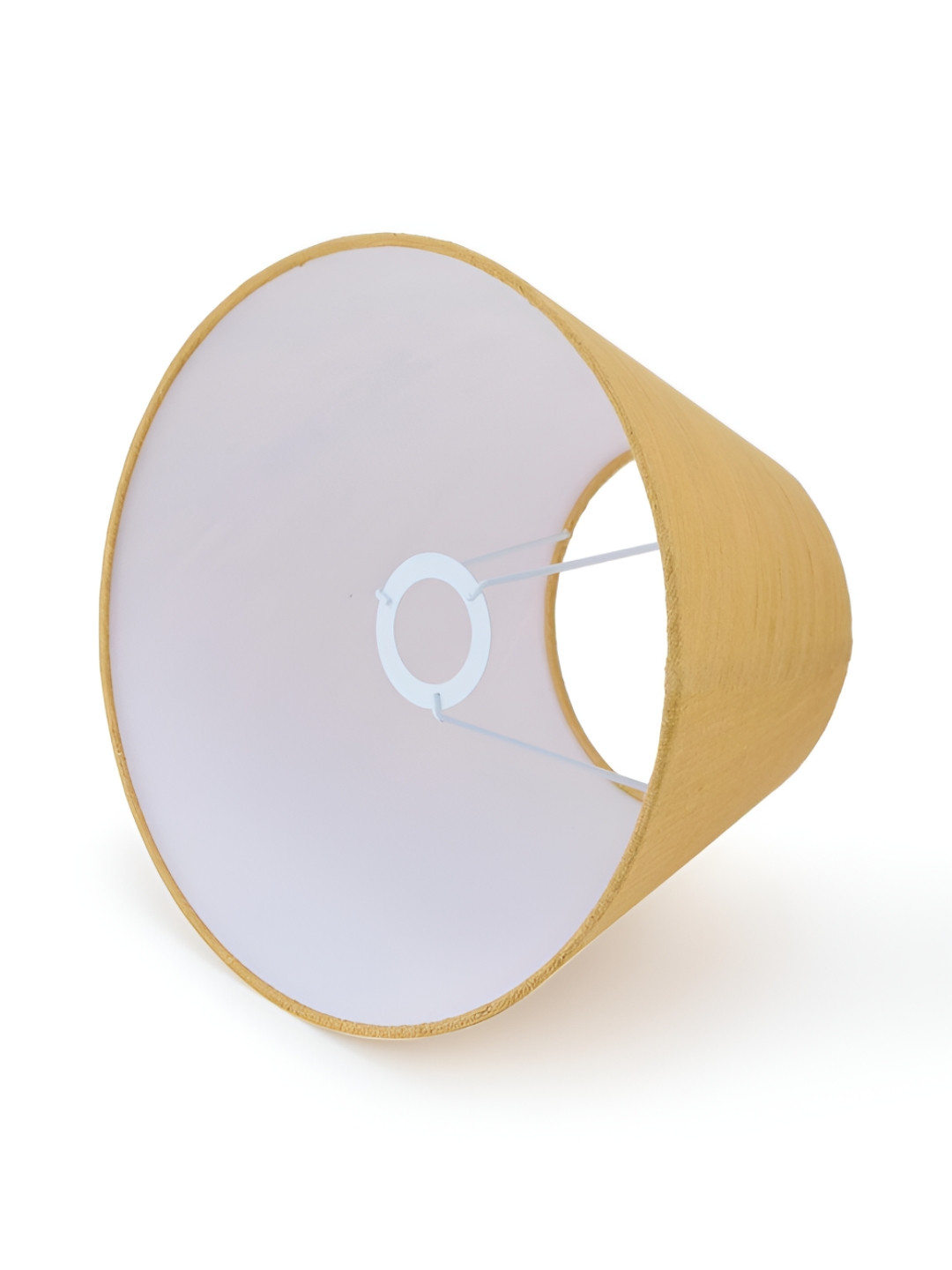 Fabindia Mustard Cotton Basix Tapered Drum Lampshade- Large