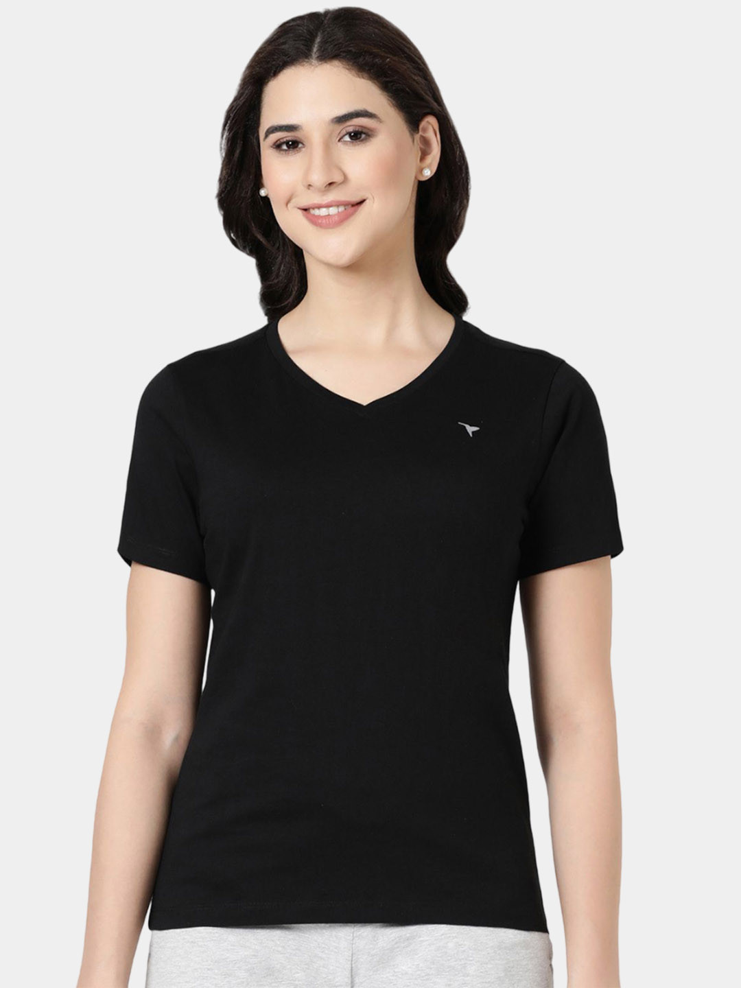 BLOSSOM Women Knitted Short Sleeve Lounge T-Shirt