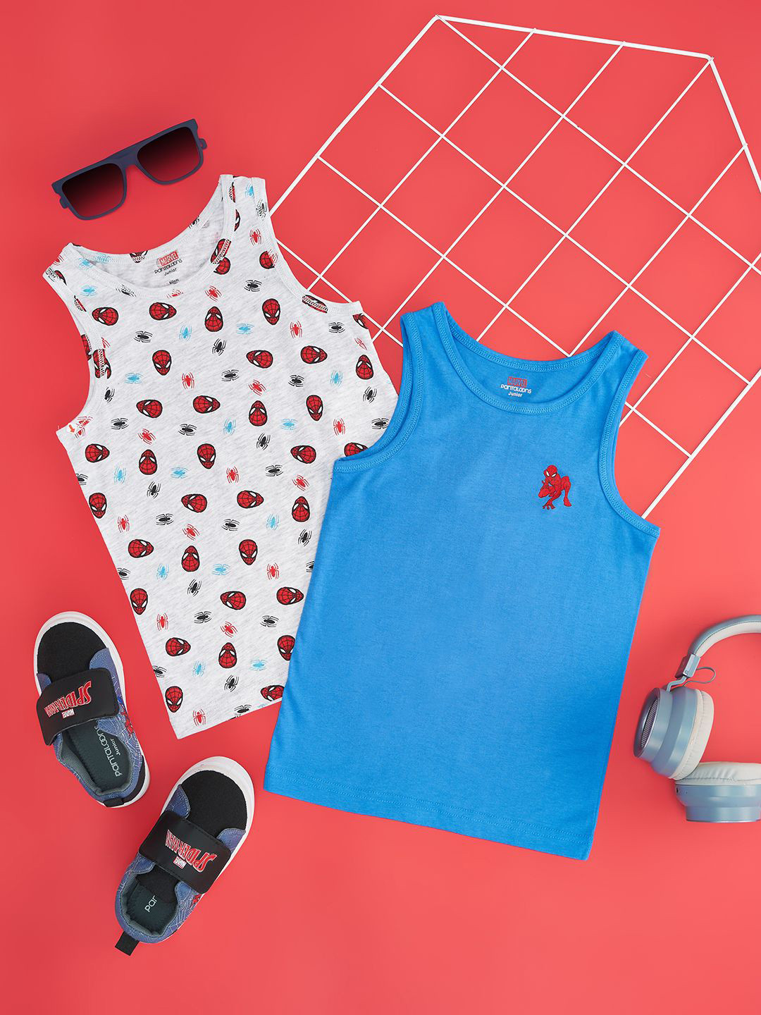 Pantaloons Junior Pack Of 2 Cotton Basic Vests 8909044414304