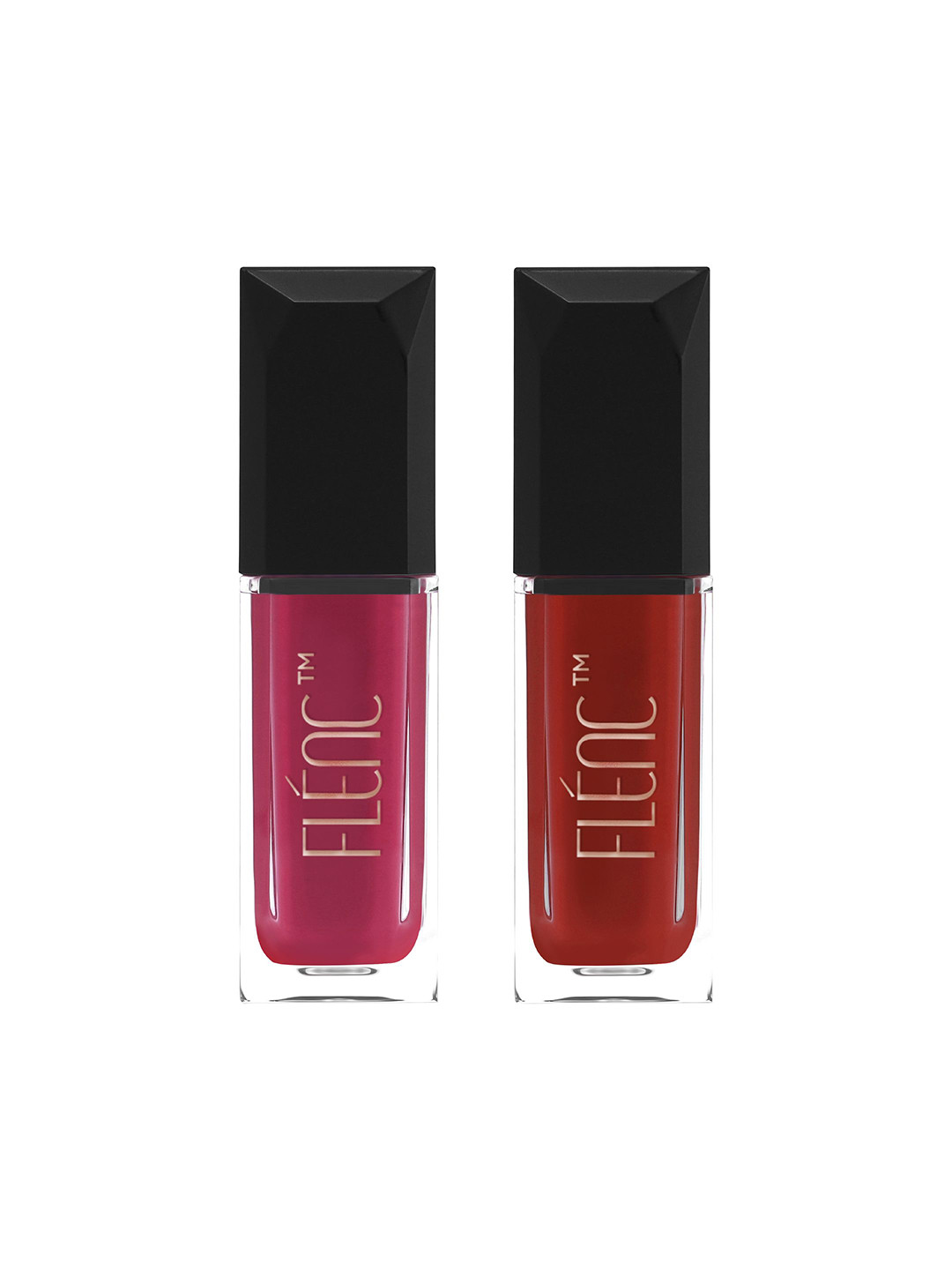 FLENC Set Of 2 Cryla Velvet Matte Liquid Lipstick- 5ml Each- Kuala Lumpur & Kuwait