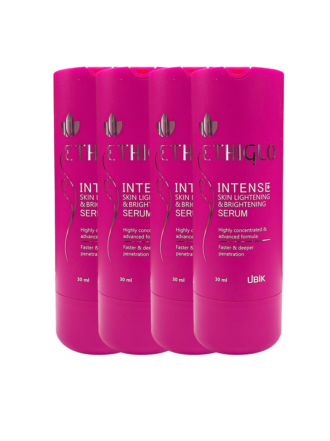 ETHIGLO Set Of 4 Intense Skin Lightening & Brightening Serum - 30 ml Each