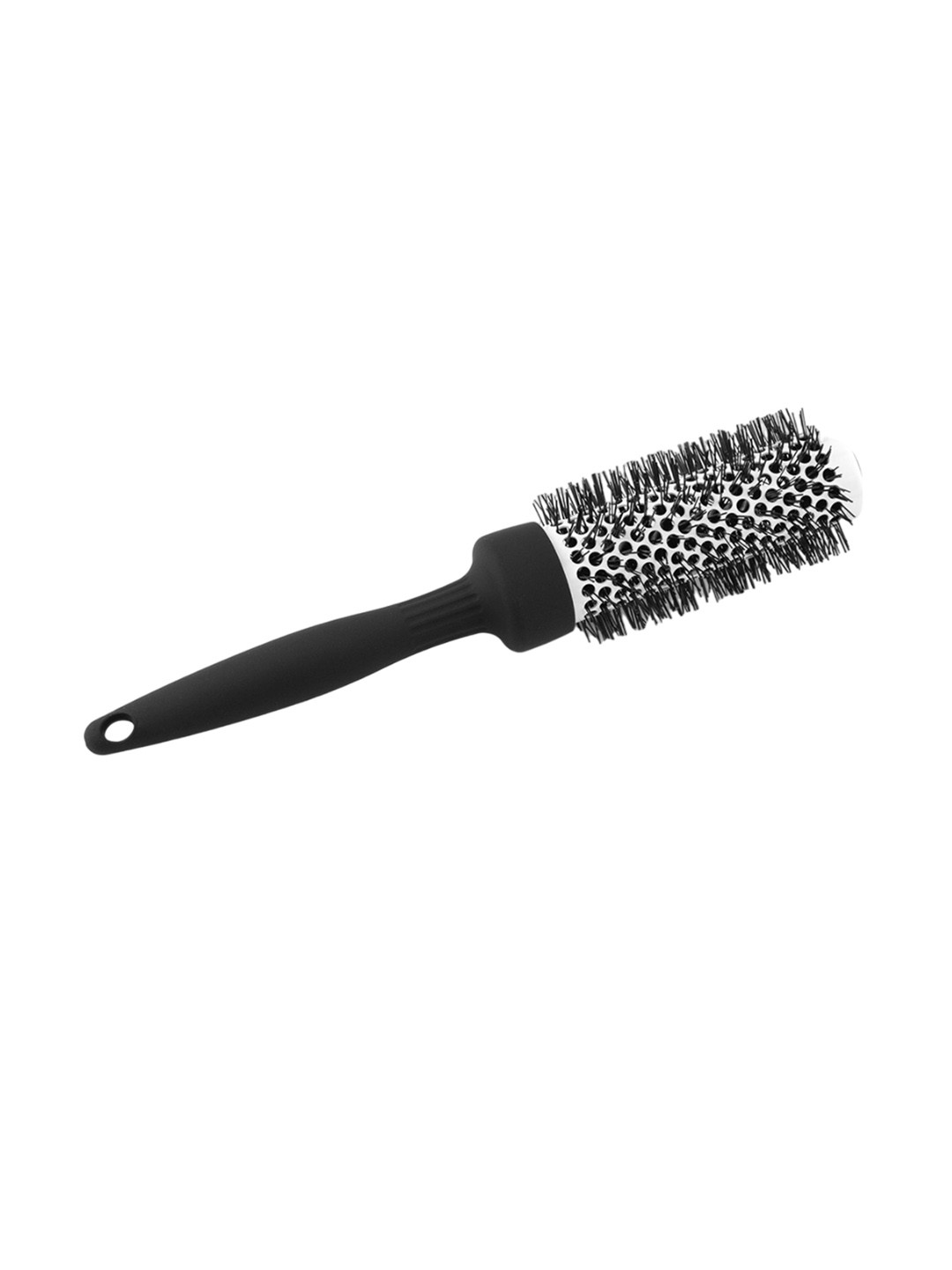 INCHIS Bristles Round Roller Thermal Blow Drying Ceramic Hair Brush - Black
