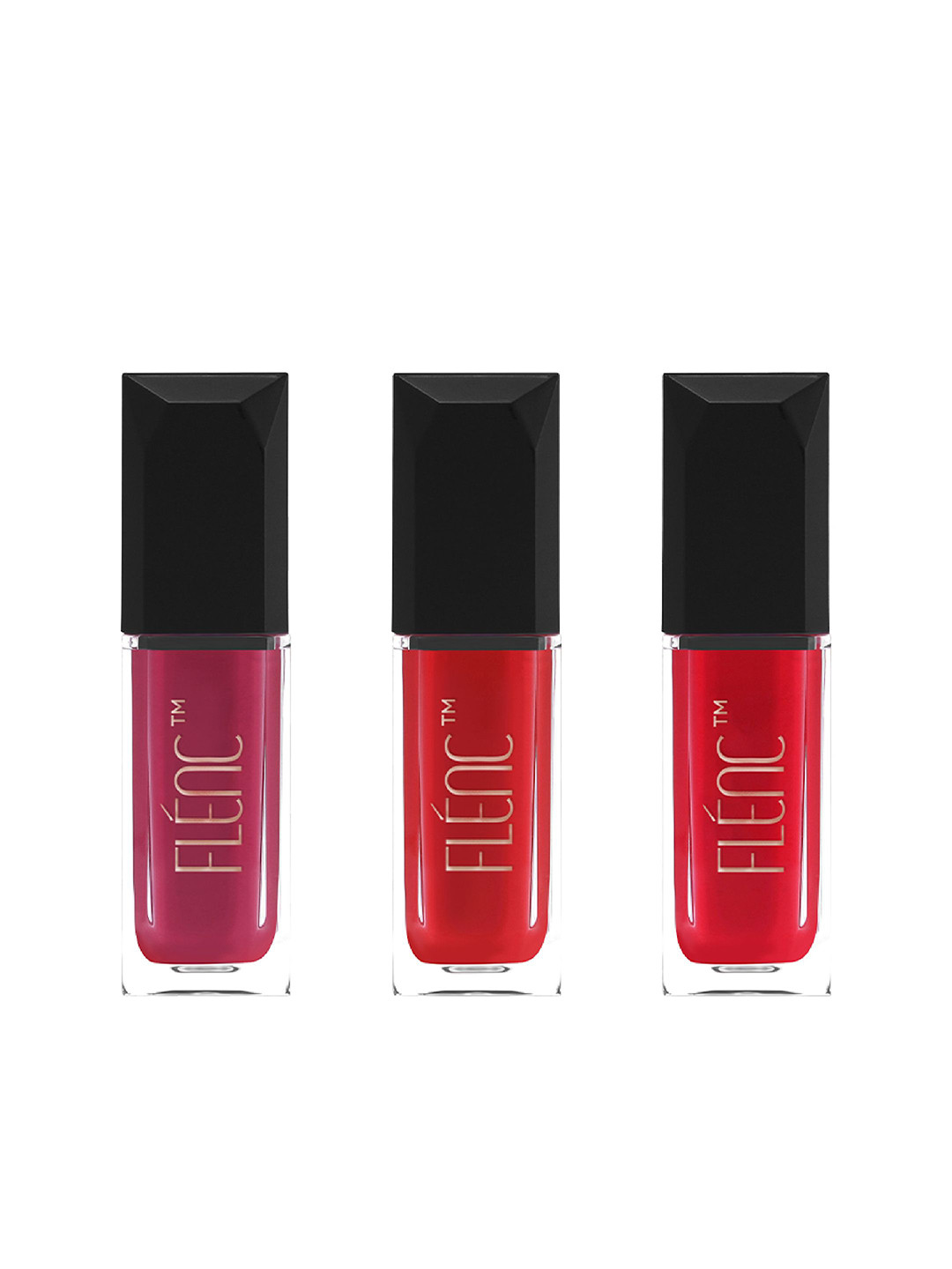 FLENC 3Pc Cryla Velvet Matte Lipstick- Kuala Lumpur- Barcelona - Zurich