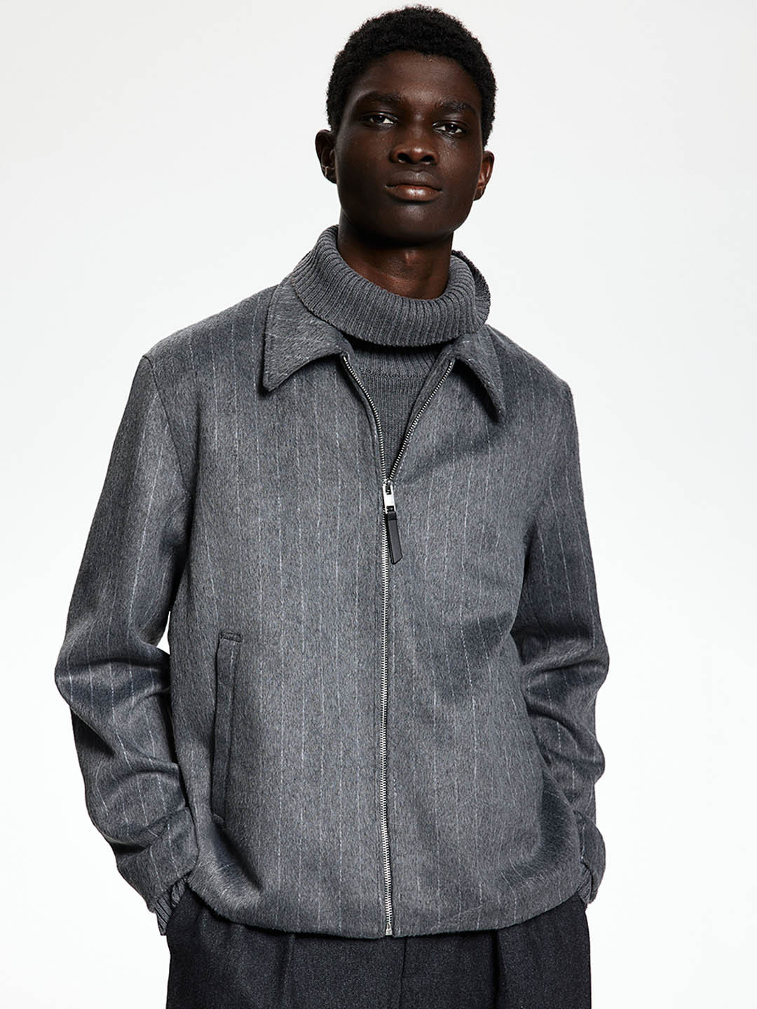 H&M Striped Long Sleeve Jackets