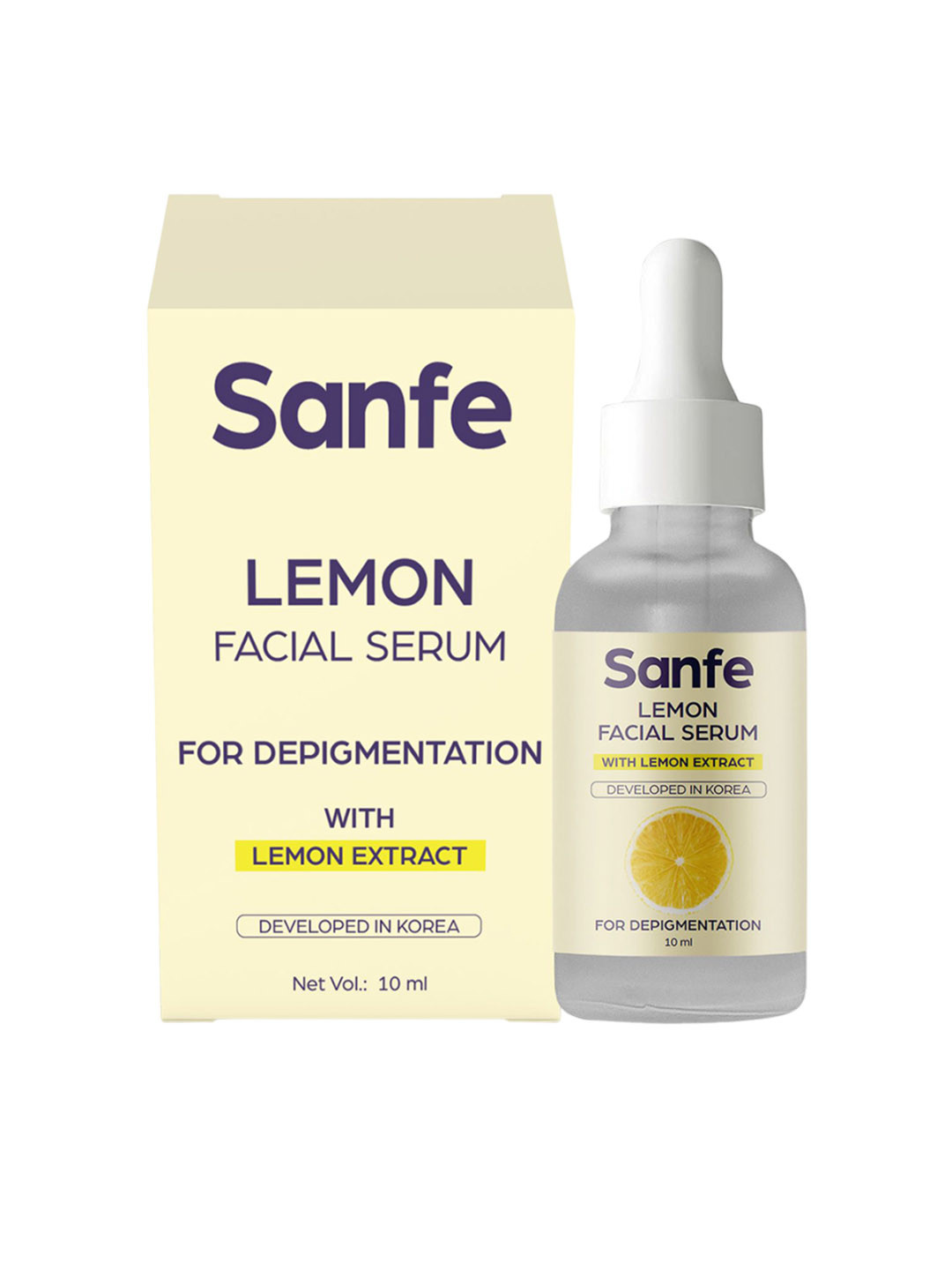 Sanfe Lemon Facial Serum for Depigmentation - 10 ml