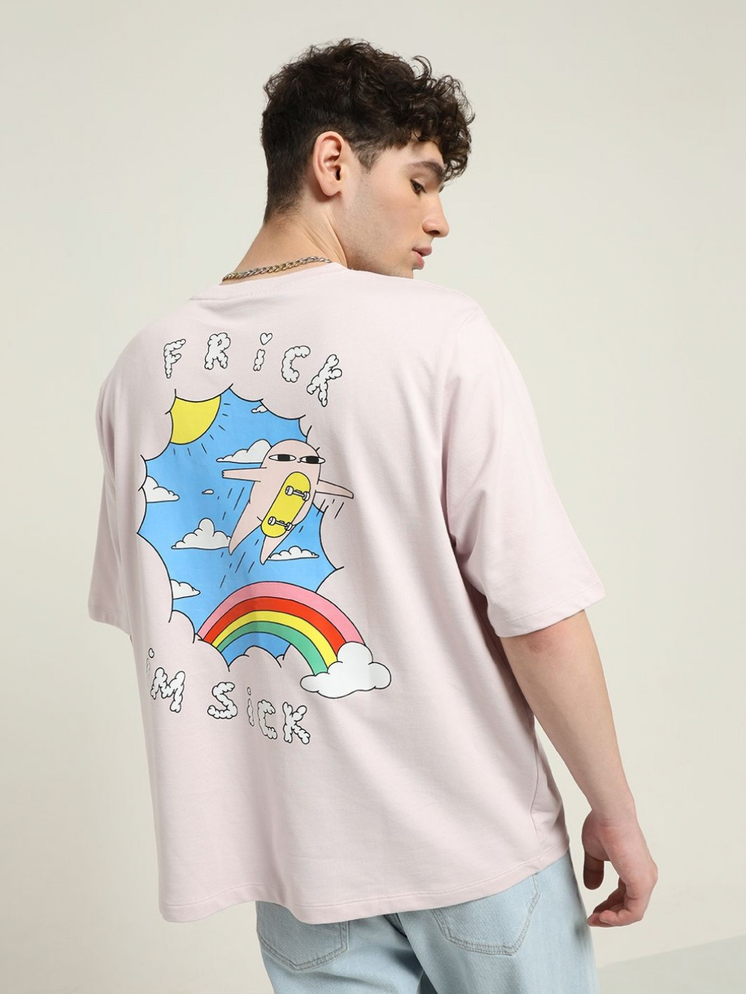 ONLY Women Typography Printed  Oversized T-shirt