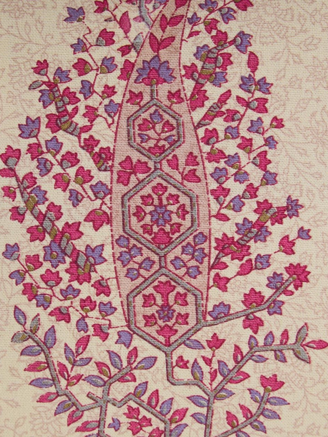 Fabindia Noor White Floral Cotton Breathable Square Cushion Cover -12x12In