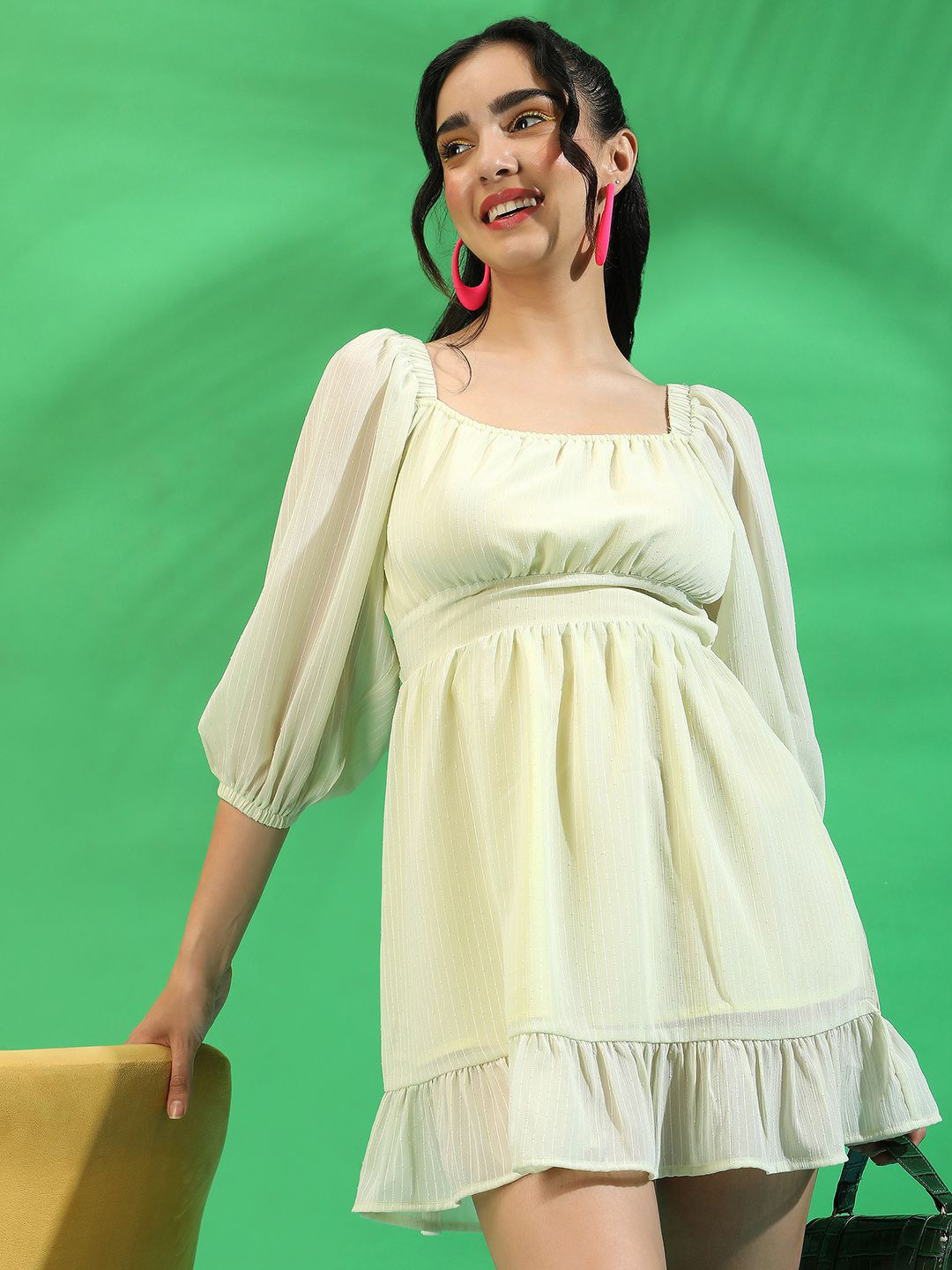 PINACOLADA Fit and Flare Mini Dress