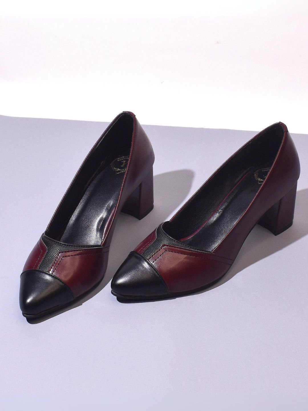 YASSIO Colourblocked Block Pumps