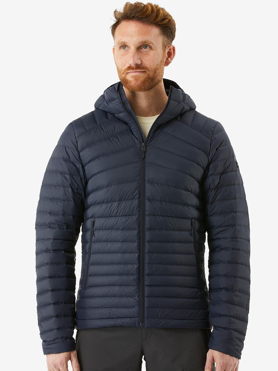 Decathlon FORCLAZ Men Hooded Solid Sports Bomber Jacket