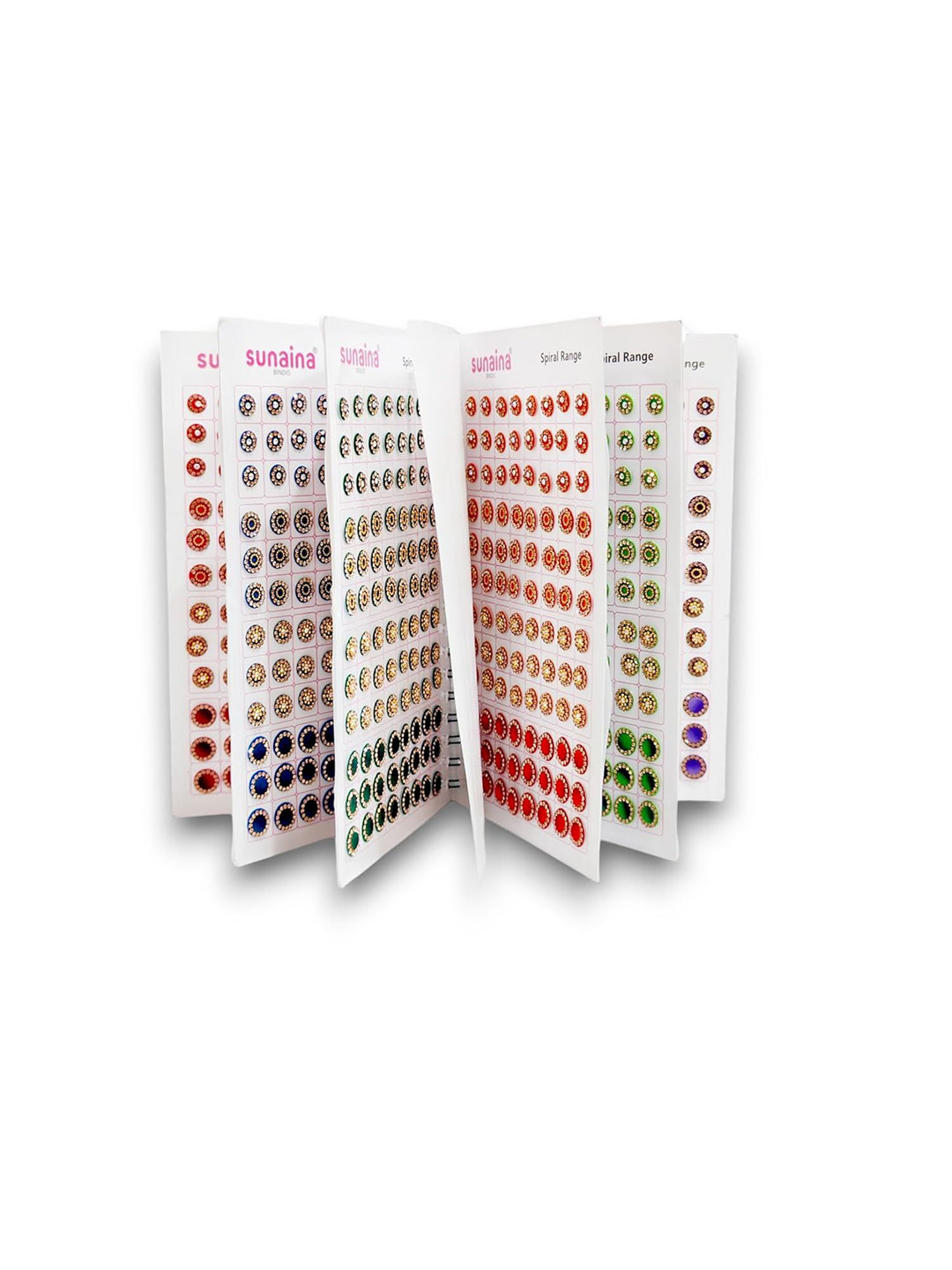Sunaina Spiral Set Of 948 Doubleshade Crystal Stone Bindi Book