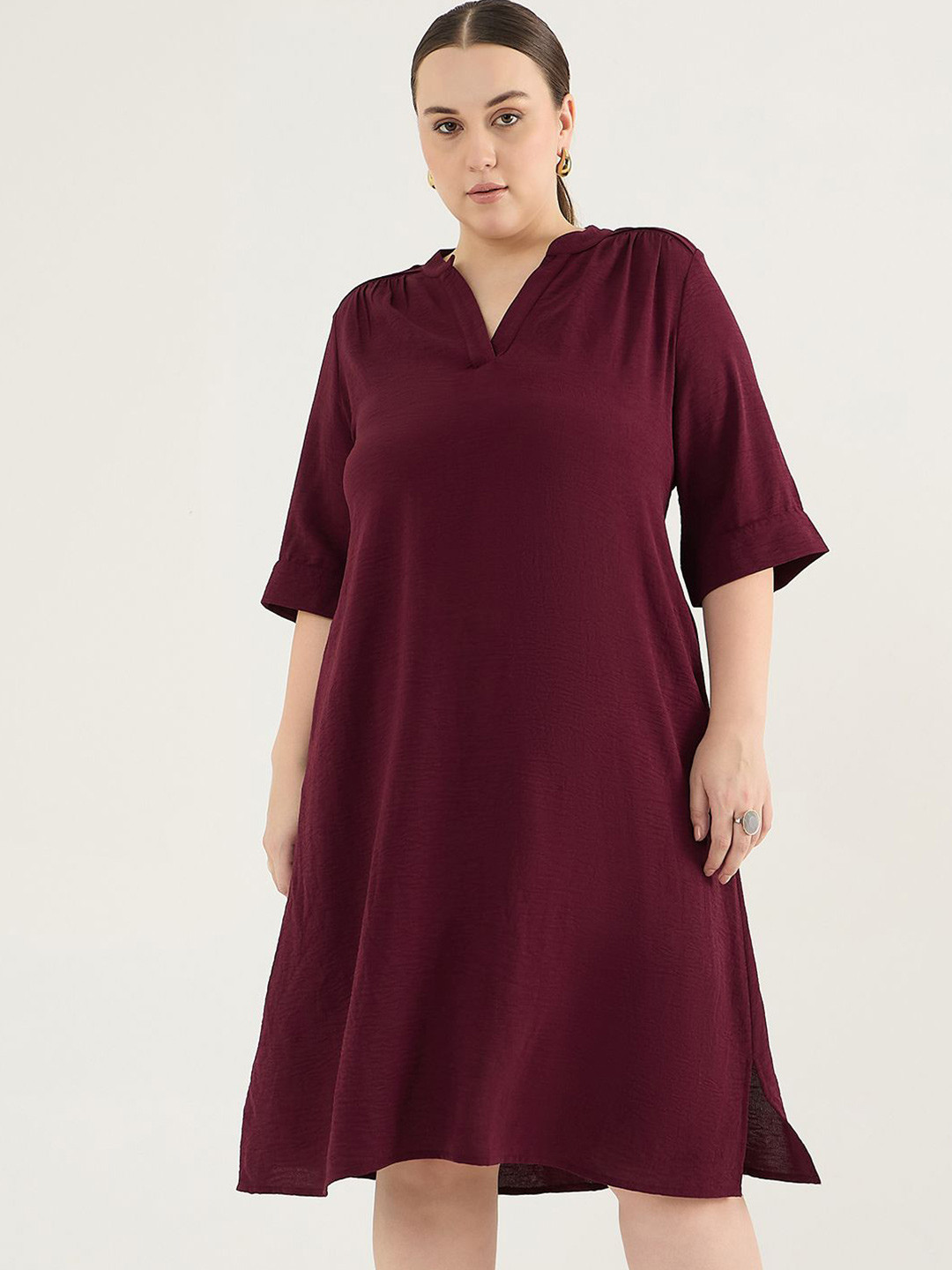 FEMMELLA Women A-Line Casual Midi Dress