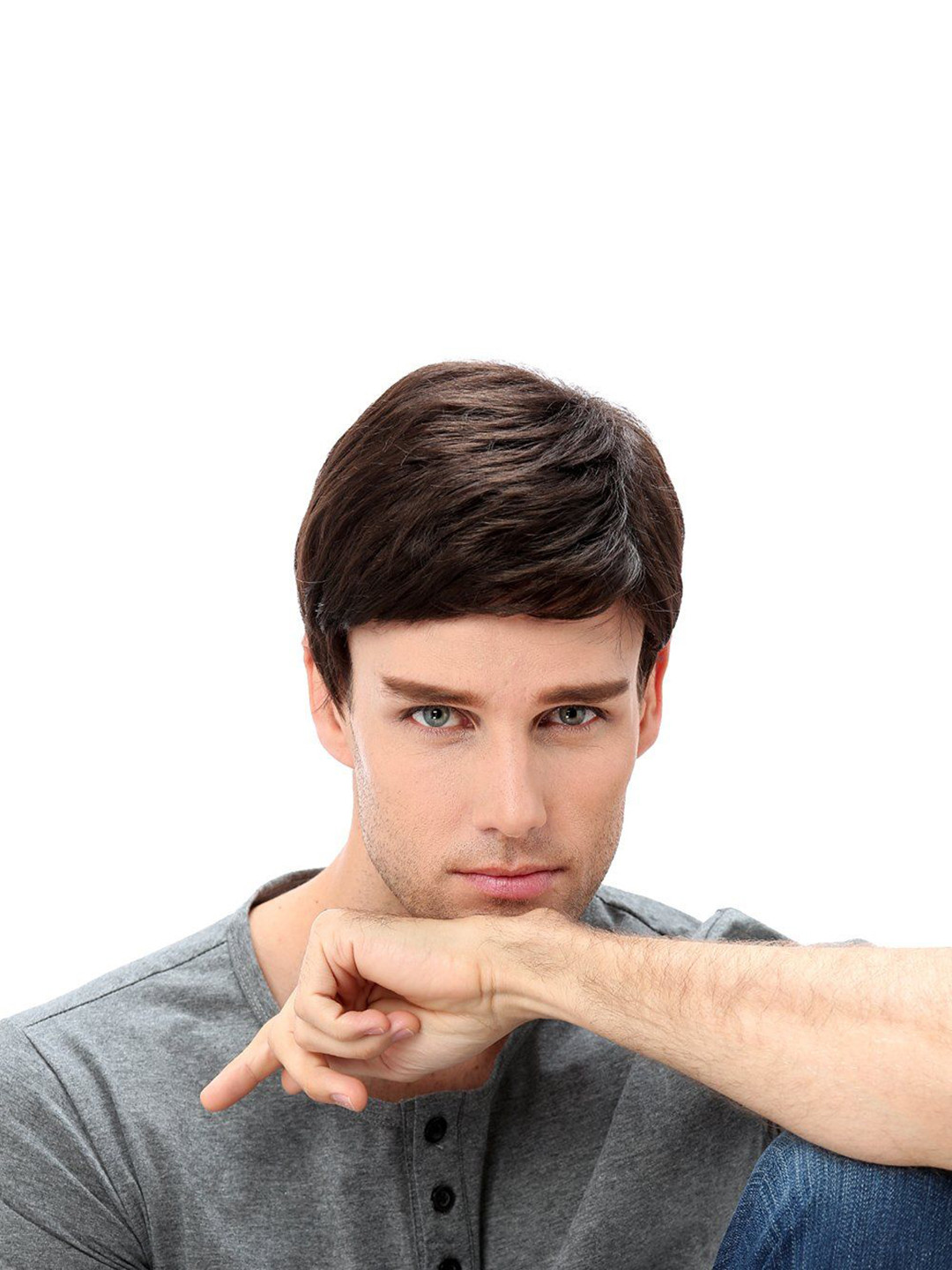 D-Divine Tape-In Straight High Quality Scalp Topper Hair Extension - Brown - 4.7 Inch