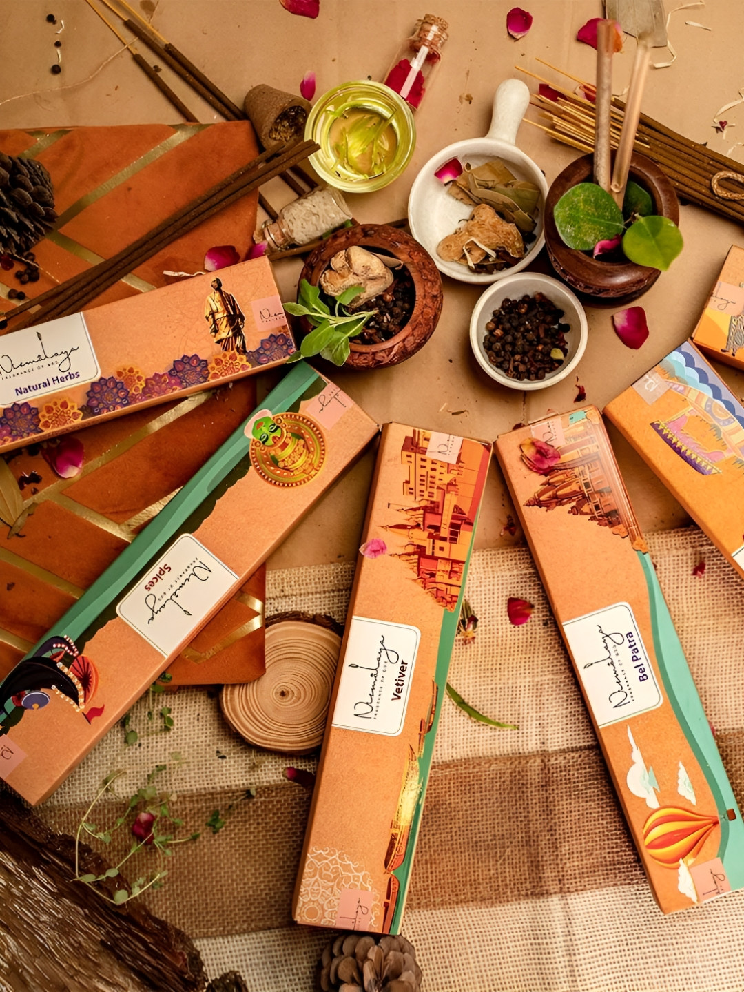 Nirmalaya Spices Brown 40 Pieces Incense Stick Agarbatti